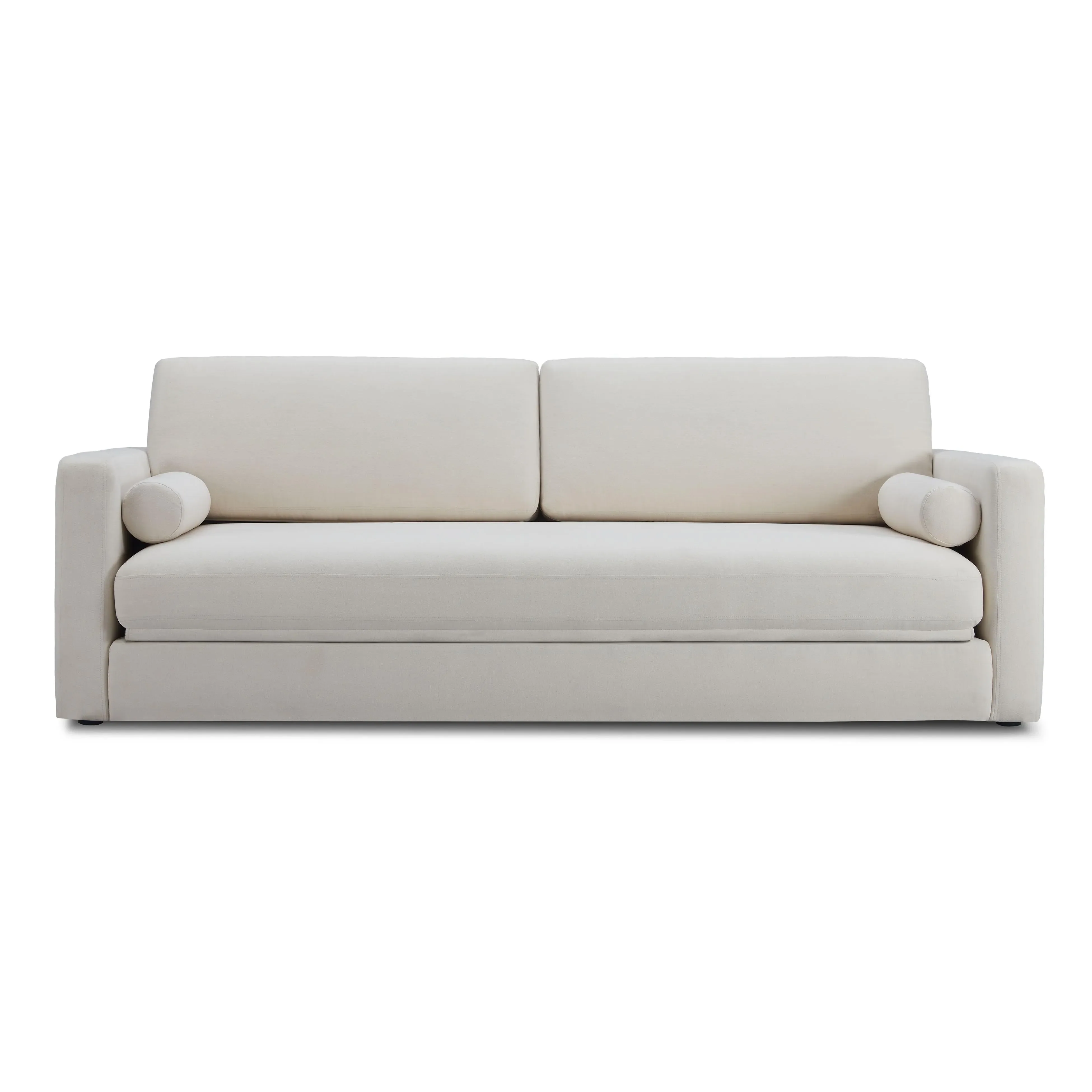 Ryan 91" Cream Upcycled Performance Linen Sofa Bed - Image 2
