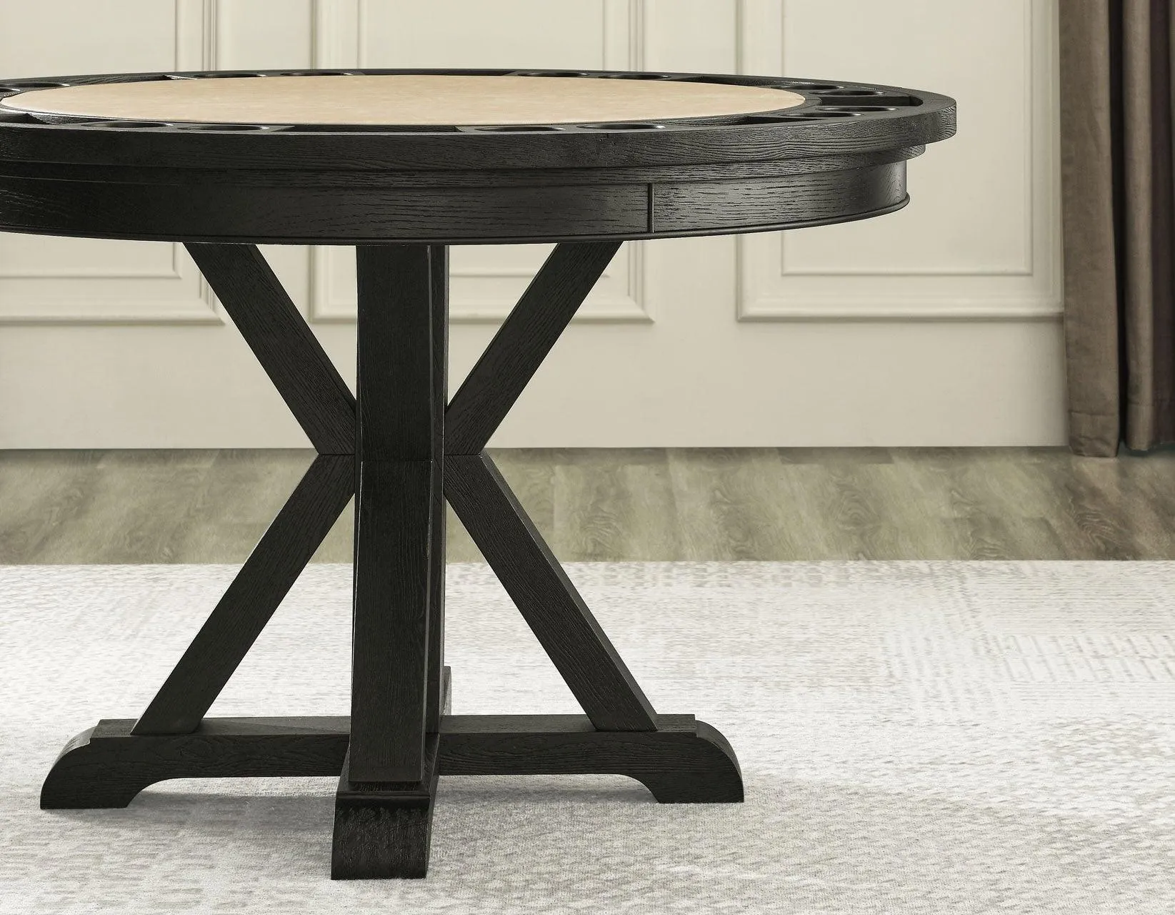 Rylie 6-Piece Game Dining Set, Black Finish - Image 15