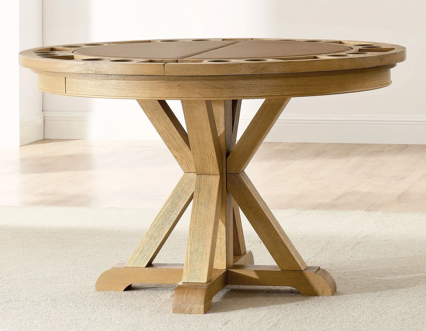 Rylie 6-Piece Game Dining Set, Natural Finish - Image 17