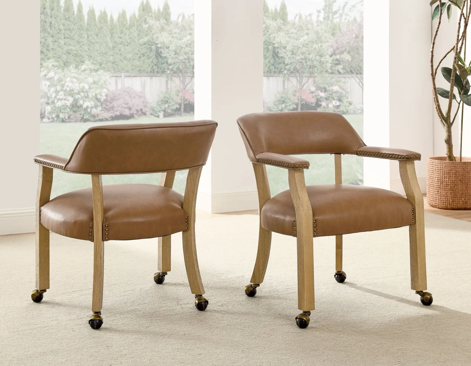 Rylie 6-Piece Game Dining Set, Natural Finish - Image 5