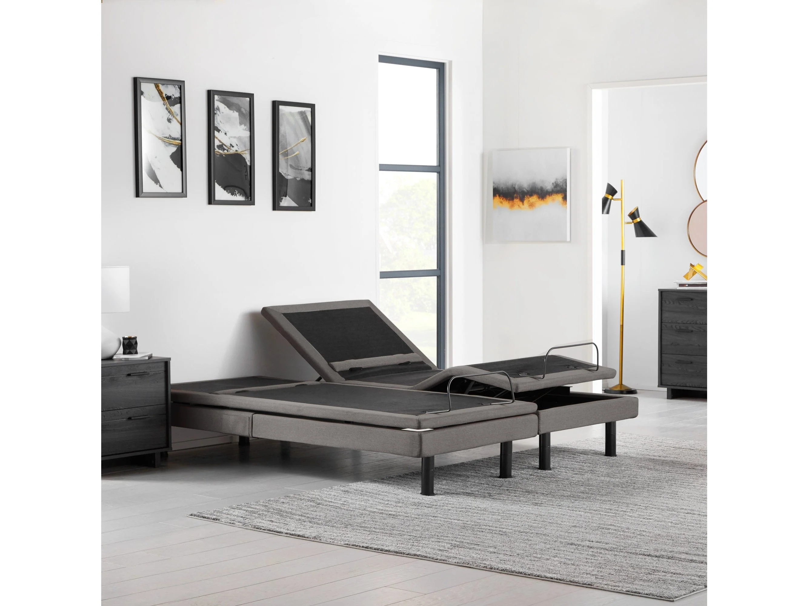 S755 Charcoal Queen Adjustable Base
