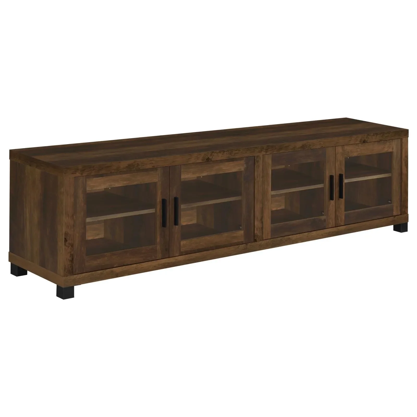 Sachin Dark Pine 3-piece Entertainment Center With 79" TV Stand - Image 3