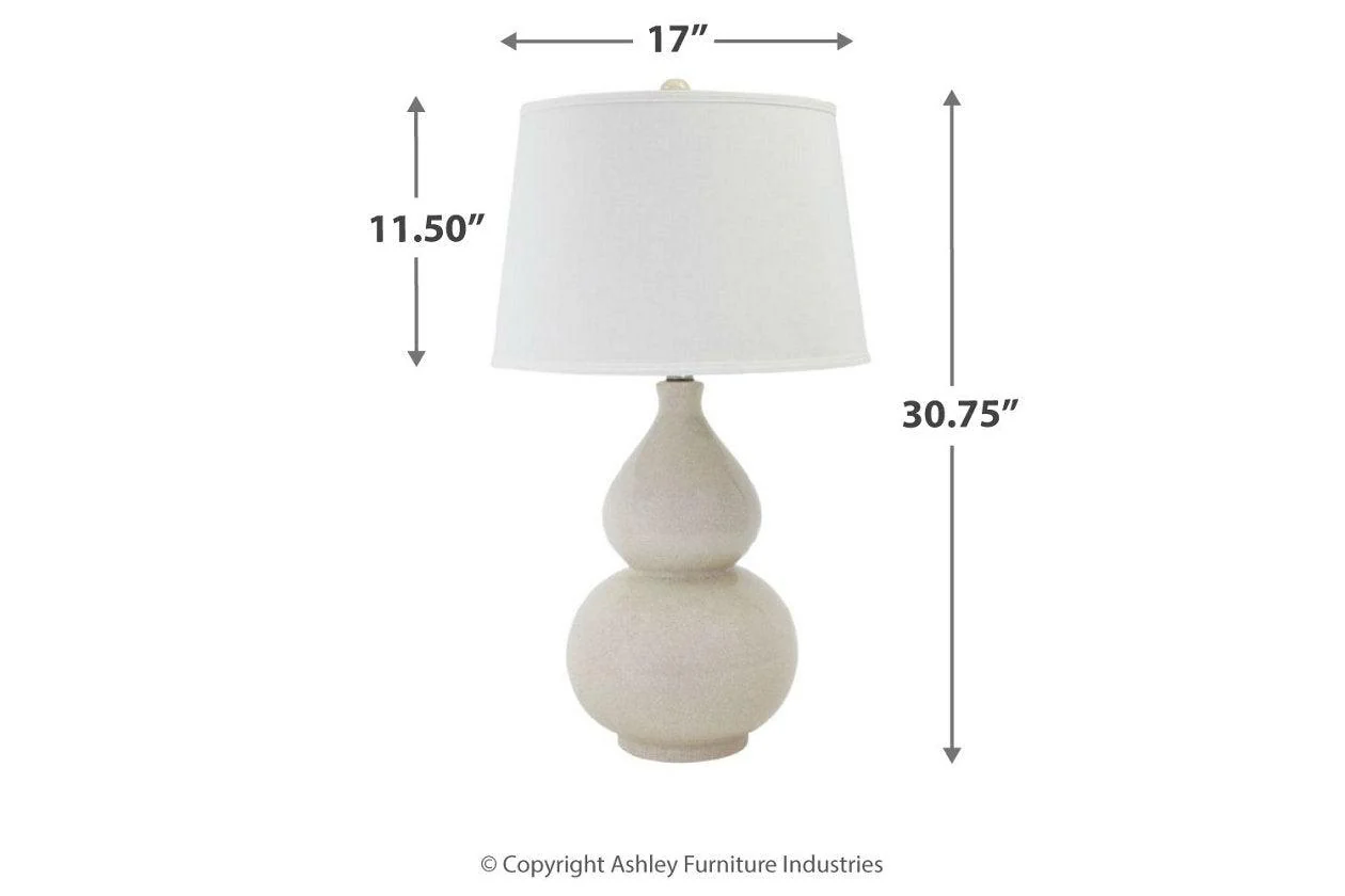 Saffi Cream Table Lamp - Image 3