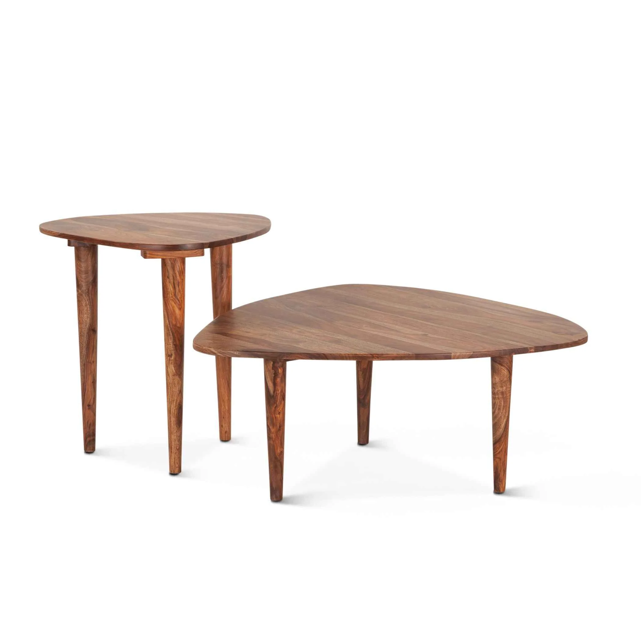Salem 37" Coffee Table in Natural Sheesham Wood - Image 5