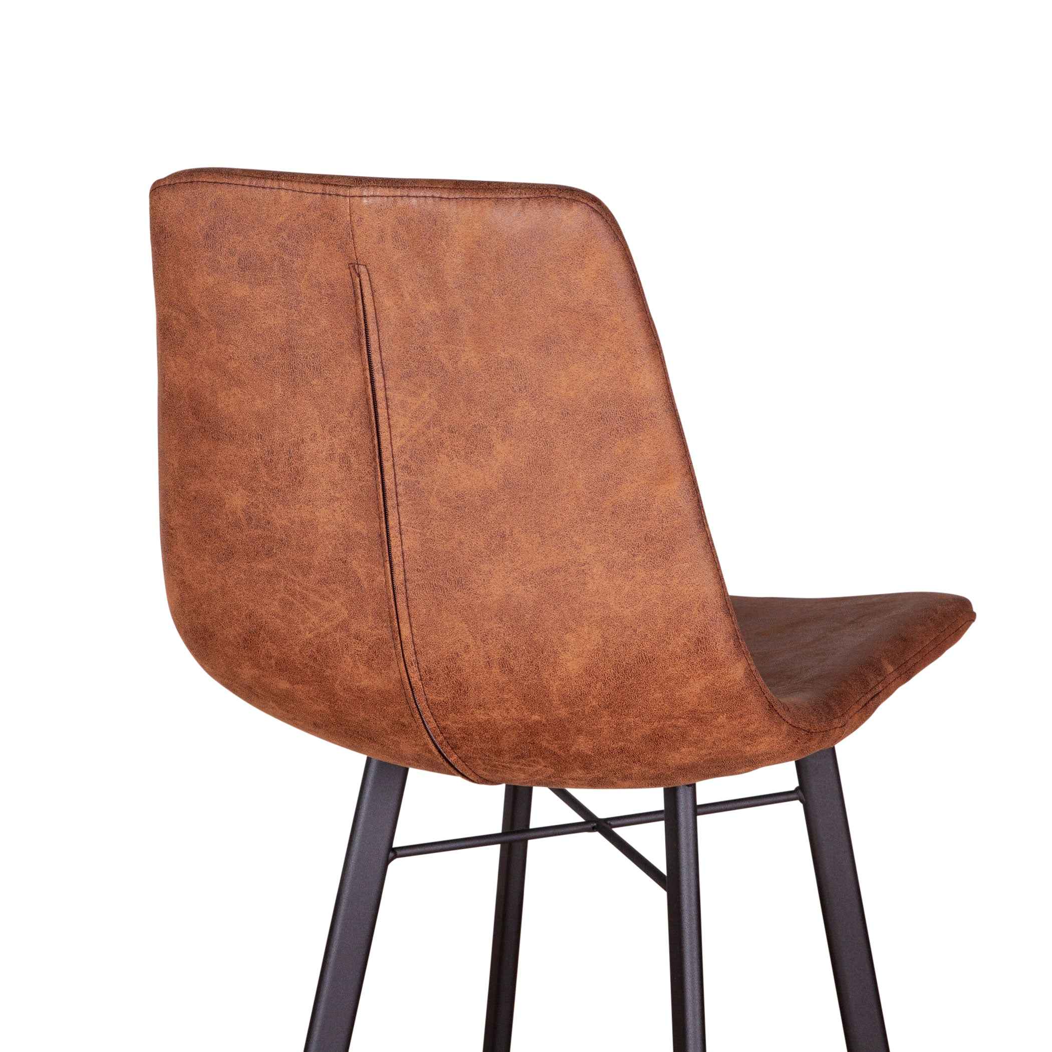 Sam 18" Bar Chair in Trapper Brown Microfiber - Image 5