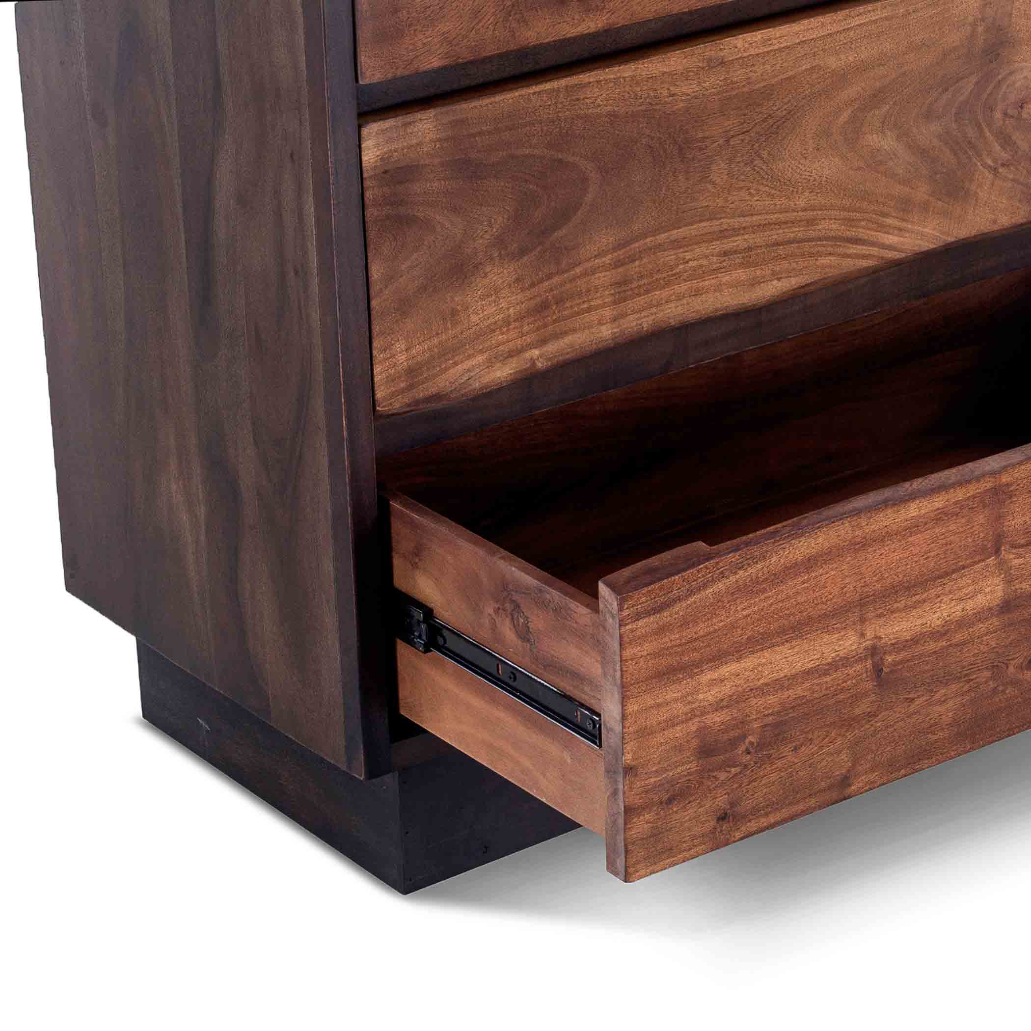 San Marino 34" Wide Tall Chest in Raw Walnut - Image 3