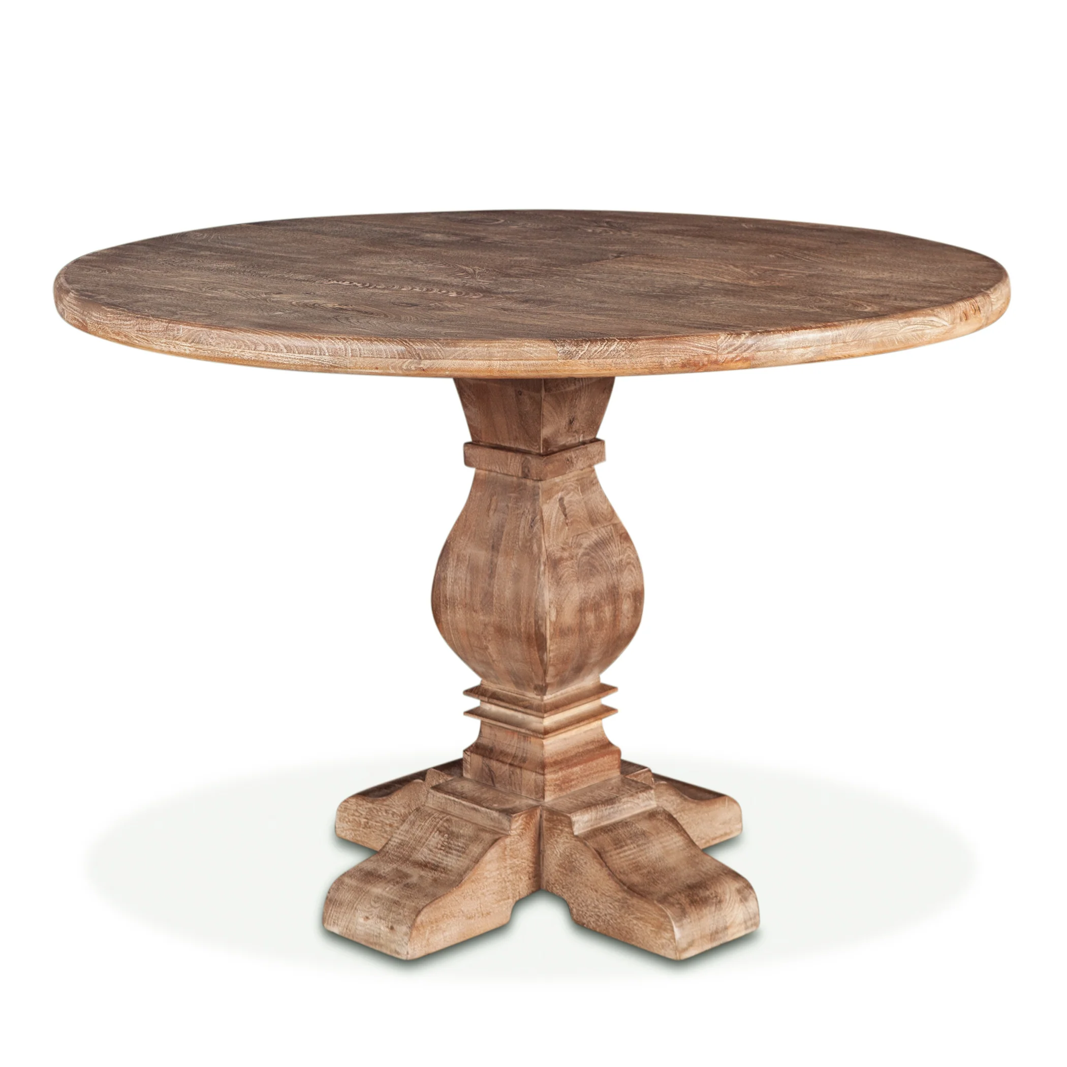 San Rafael 48" Round Gathering Table in Antique Oak