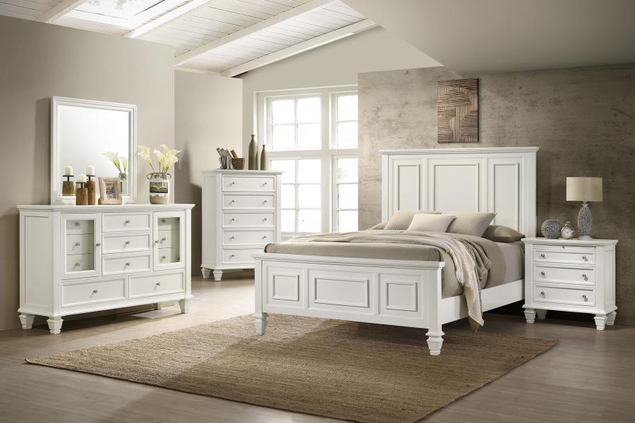 Sandy Beach 5-Piece Queen Bedroom Set with High Headboard