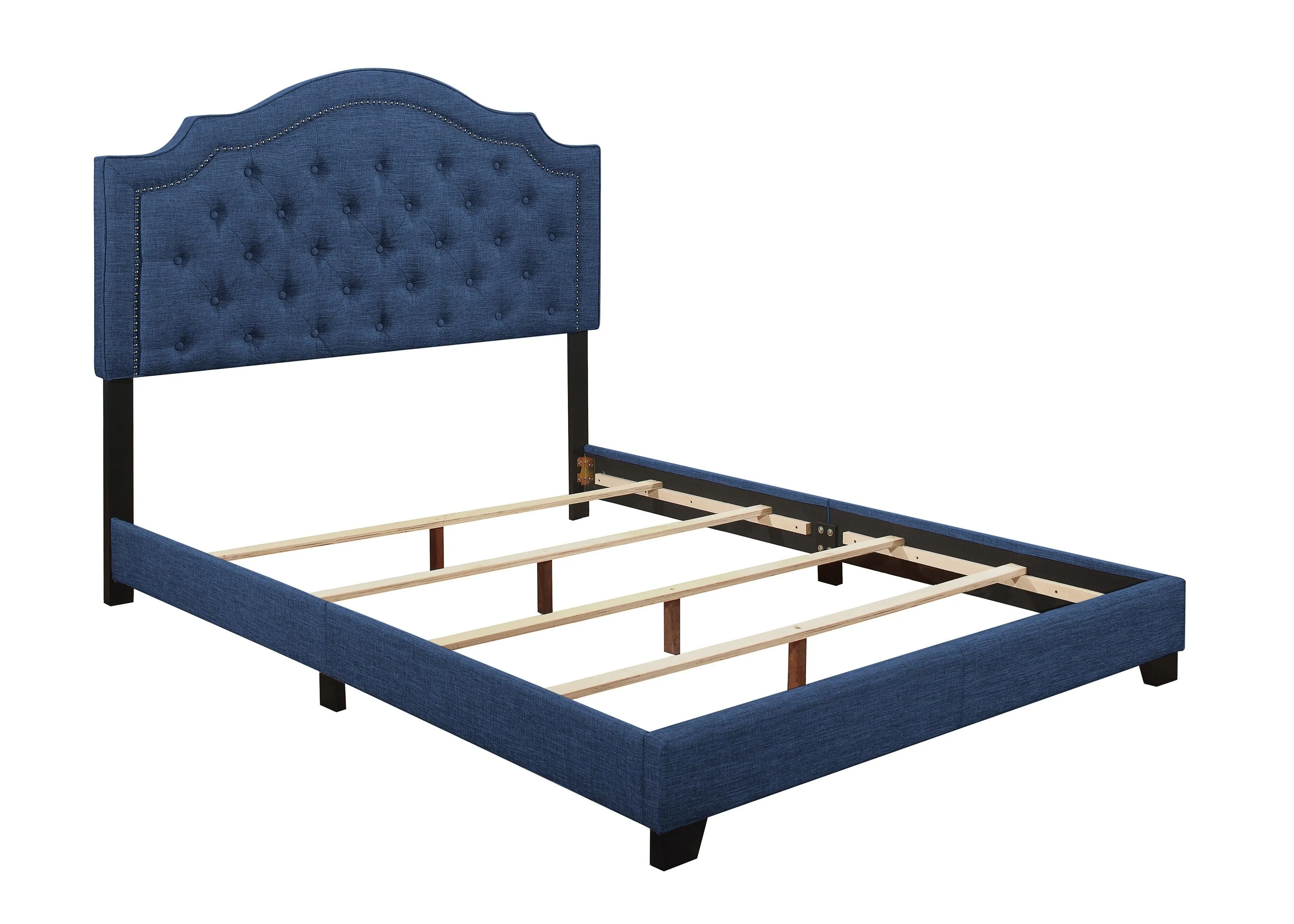 Sandy Blue Queen Upholstered Bed - Image 2