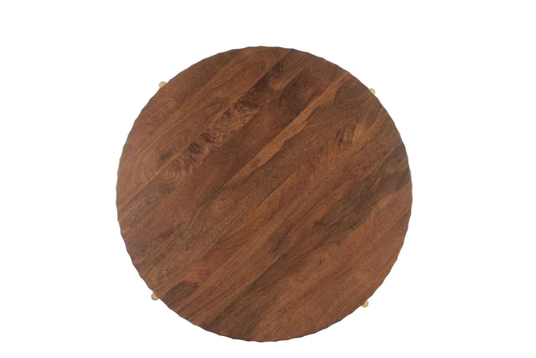 Santa Cruz 34" Round Coffee Table in Two Tone - Image 8