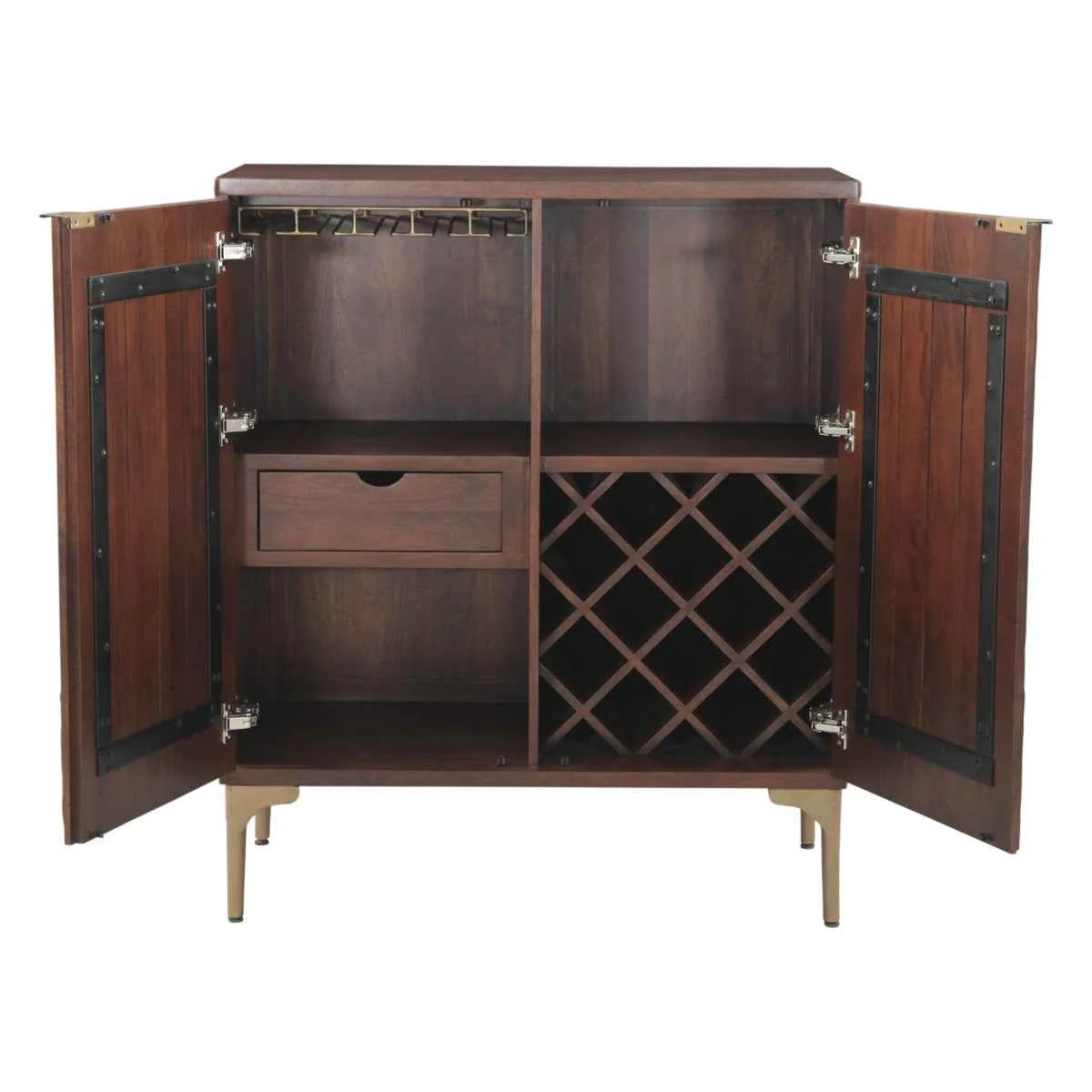 Santa Cruz 39" Bar Cabinet in Two Tone - Image 3