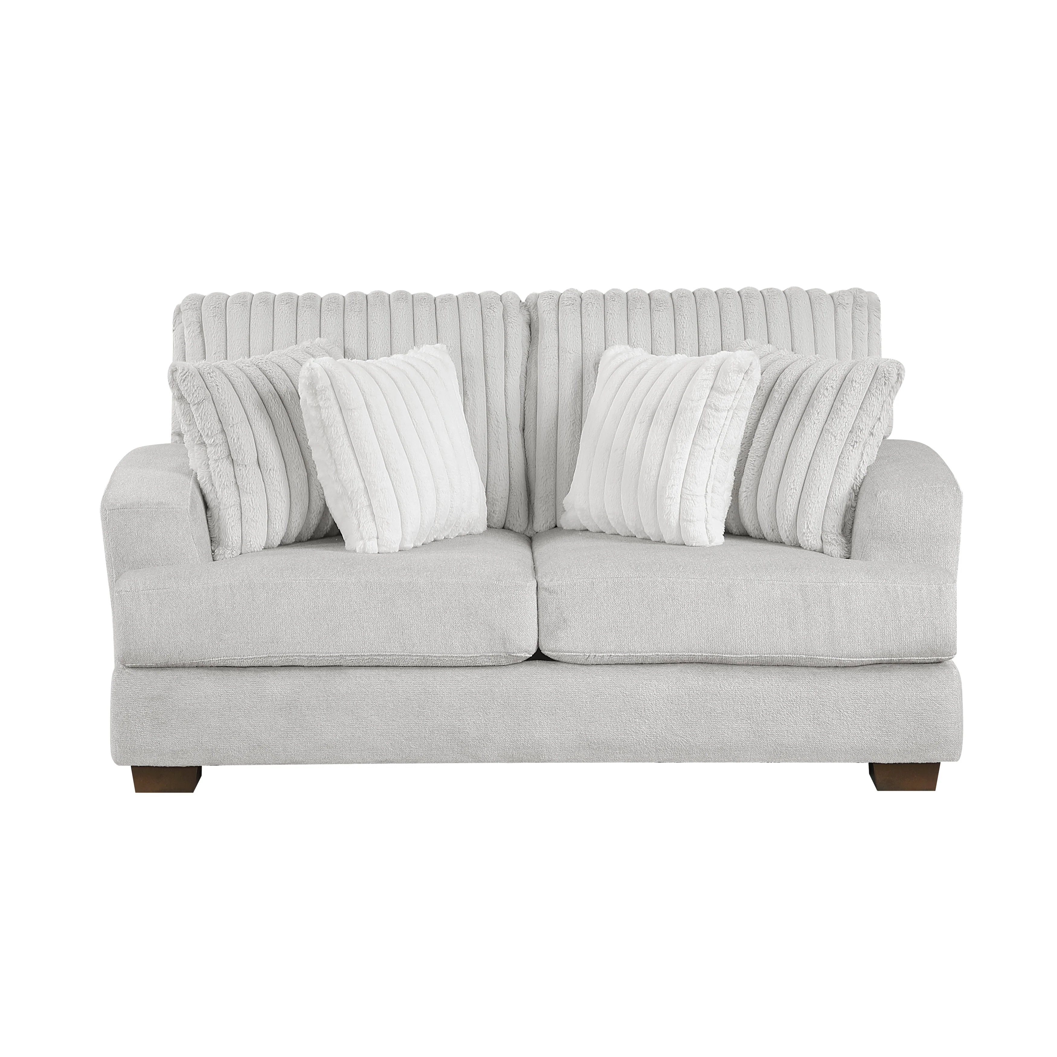 Santiago Light Gray Loveseat - Image 11