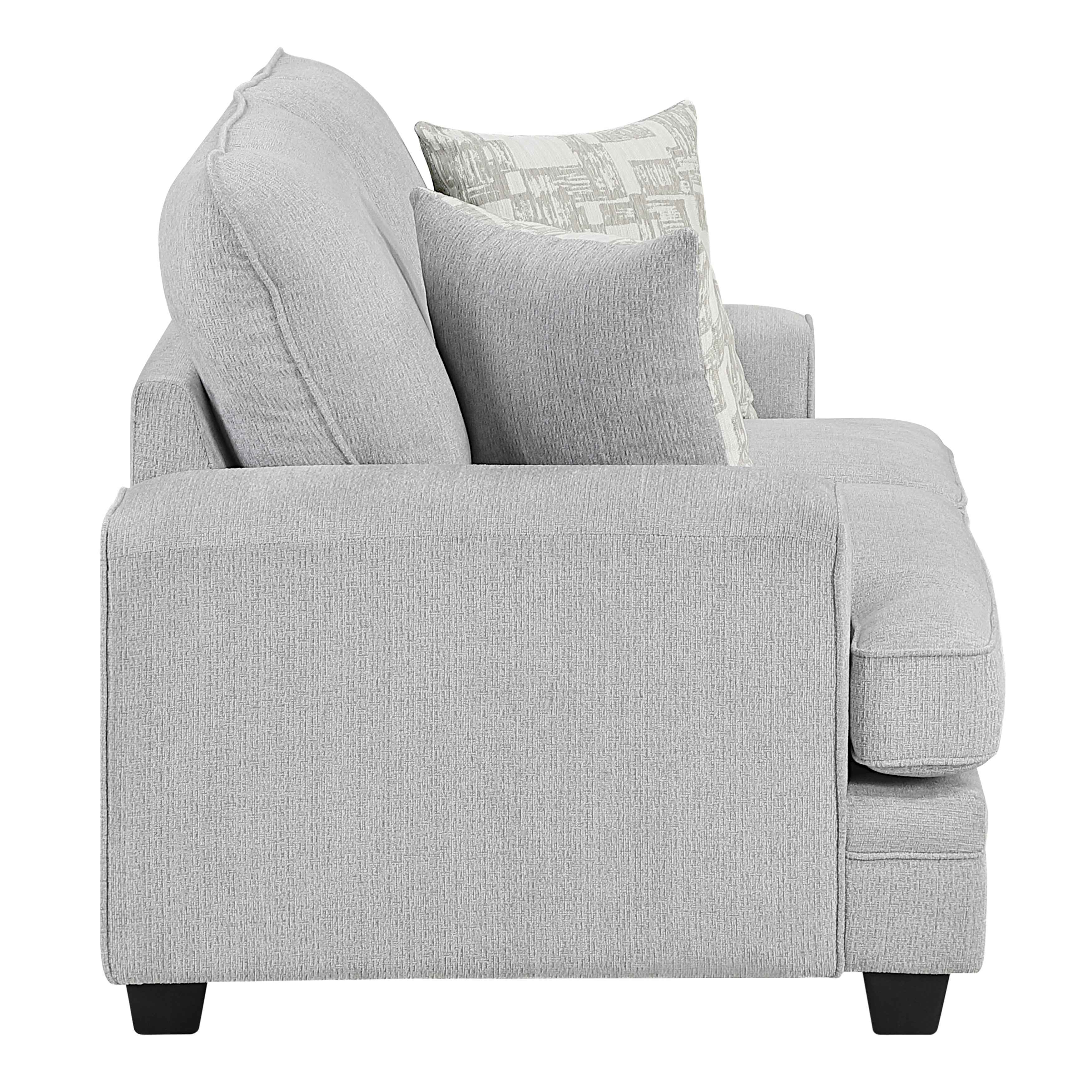 Sarah Stone Gray Living Room Set - Image 8