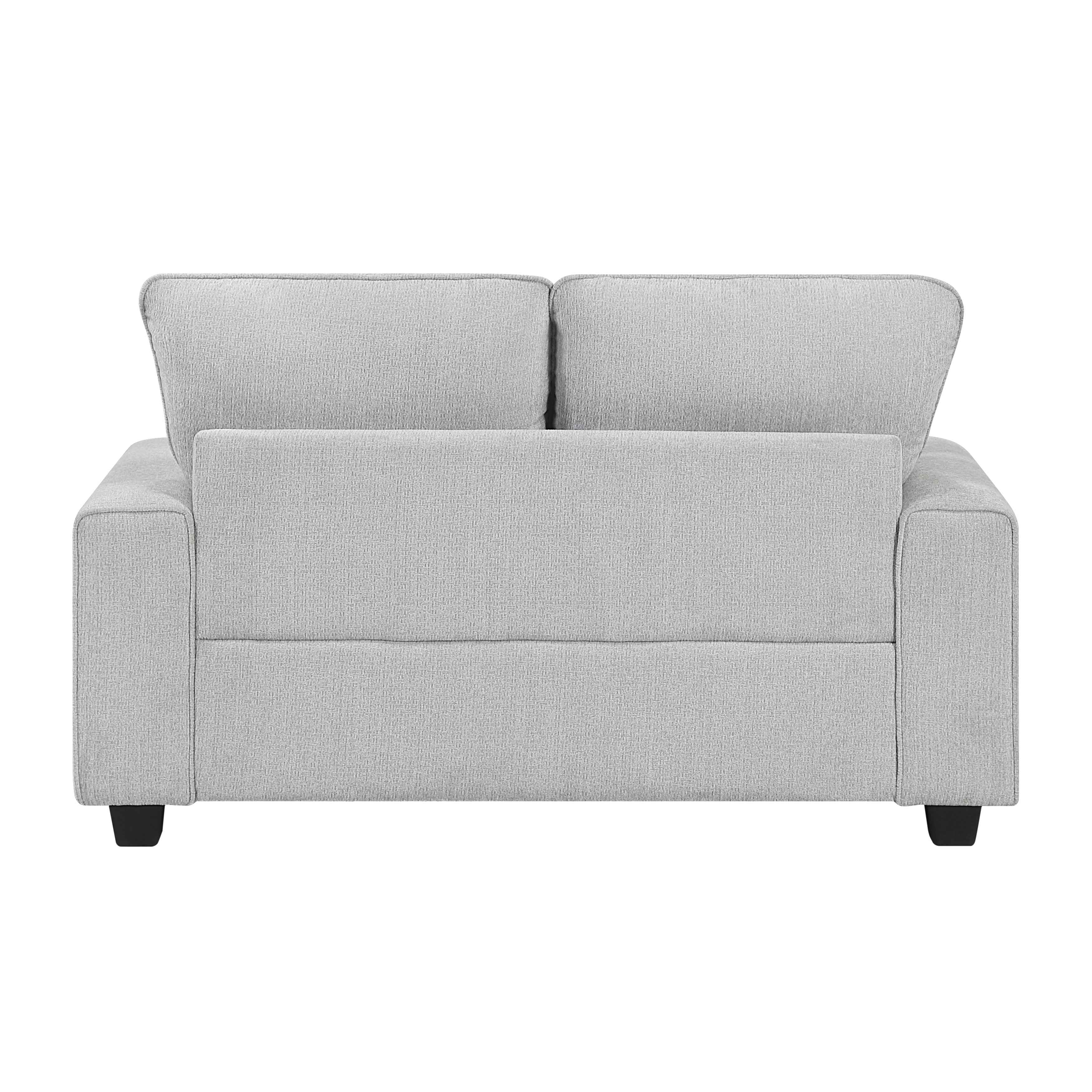 Sarah Stone Gray Loveseat - Image 4