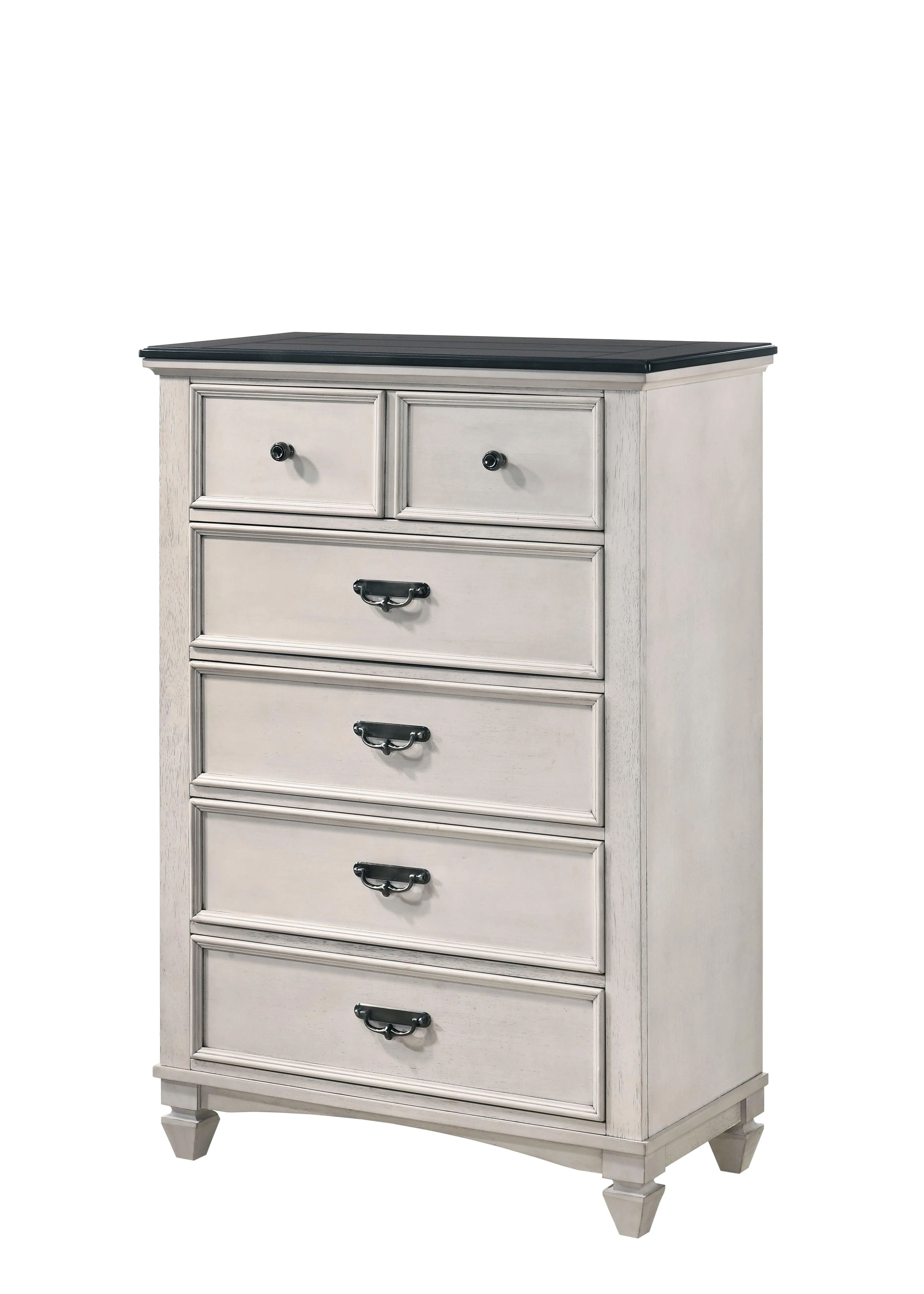 Sawyer Antique White and Brown Chest