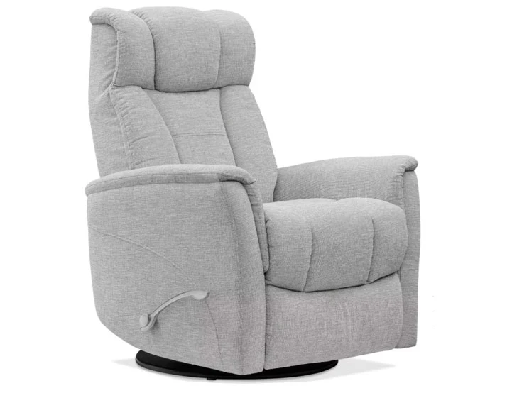 Saxton Gray Manual Swivel Glider Recliner - Image 2