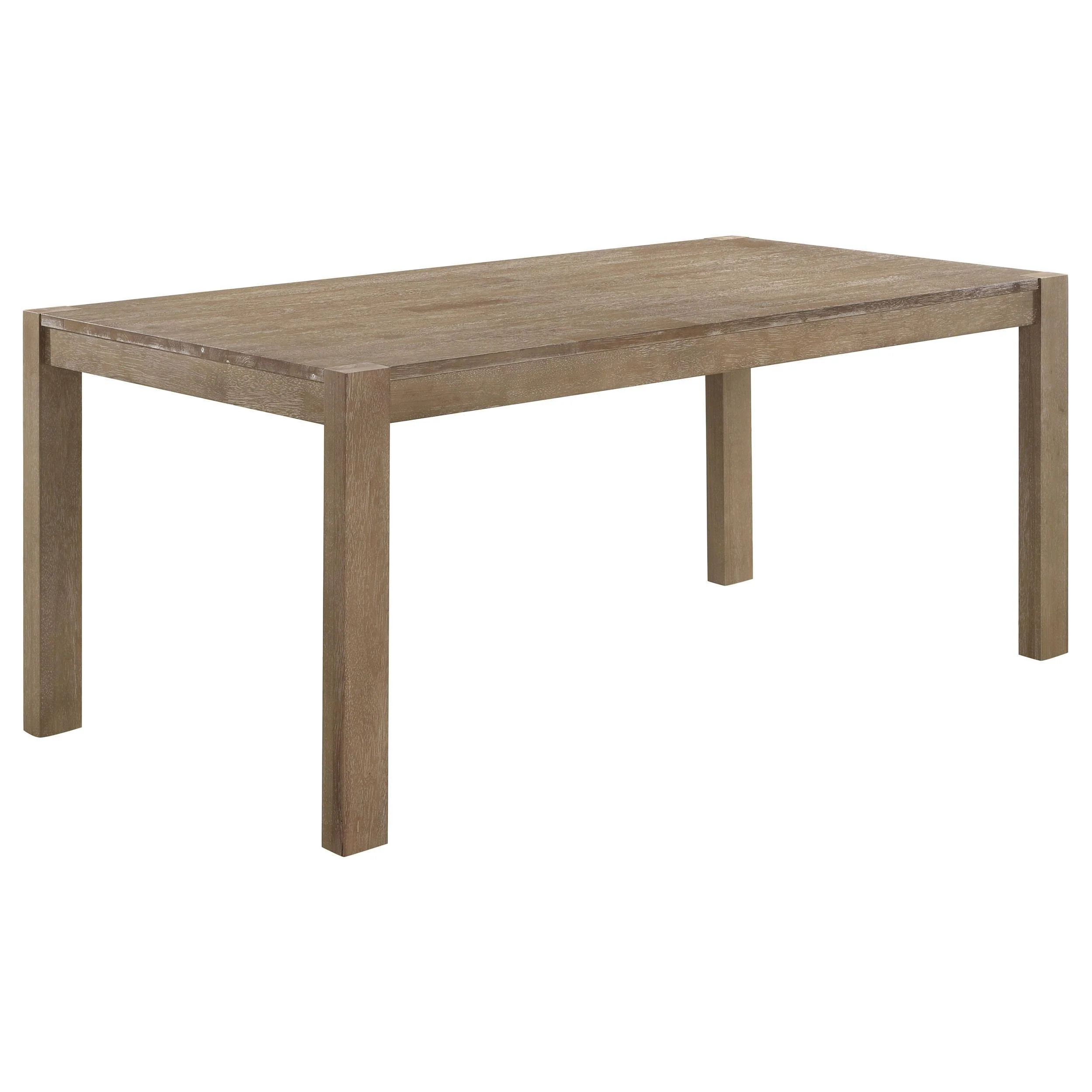 Scottsdale Brown Washed 6-Piece Rectangular Dining Set - Image 2