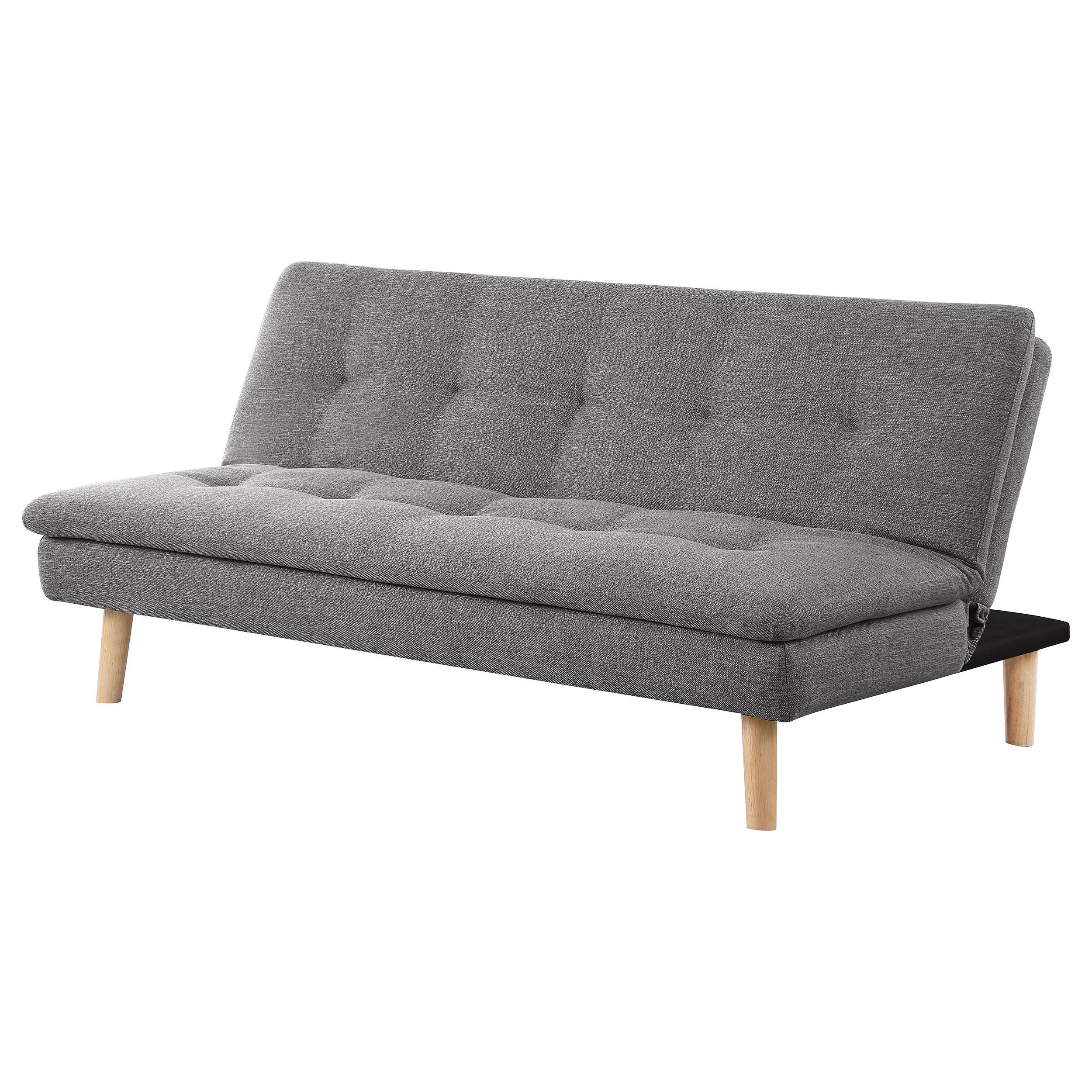 Scout Upholstered Tufted Convertible Sofa Bed Grey - Image 5