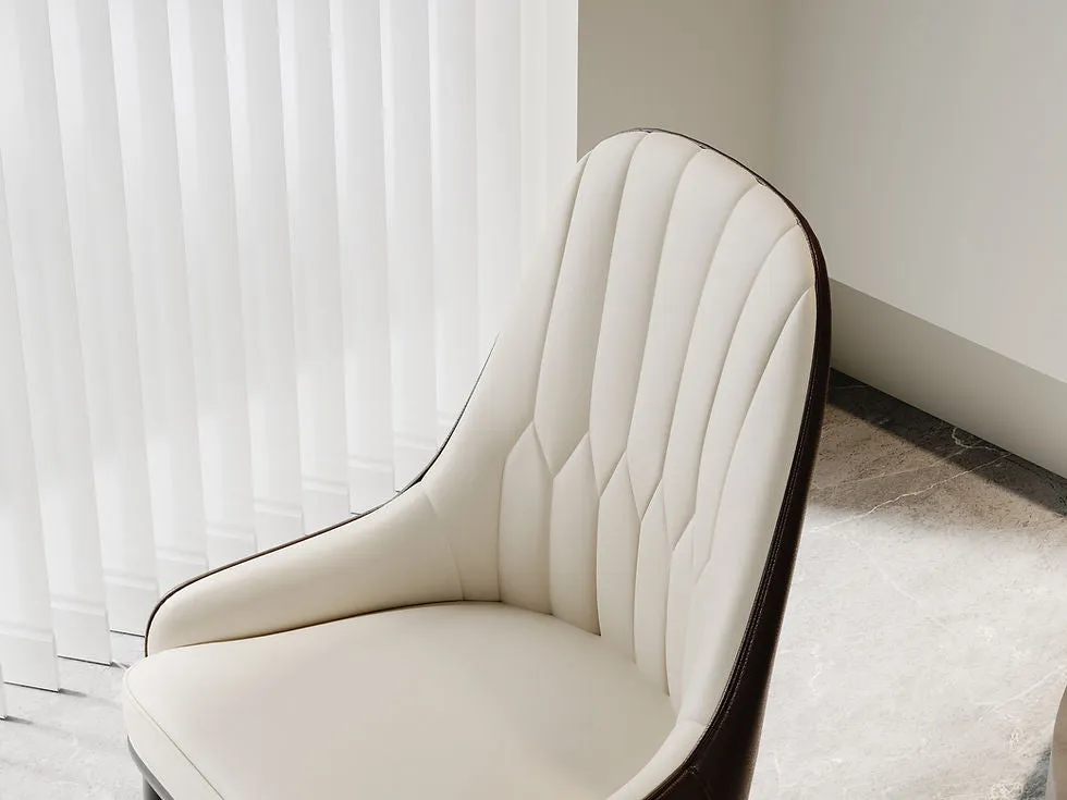 Serapion Beige Dining Chair - Image 3
