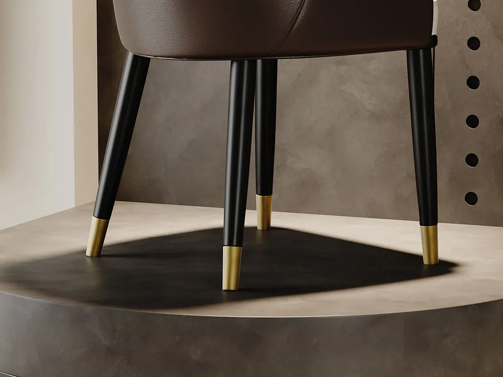 Serapion Beige Dining Chair - Image 4