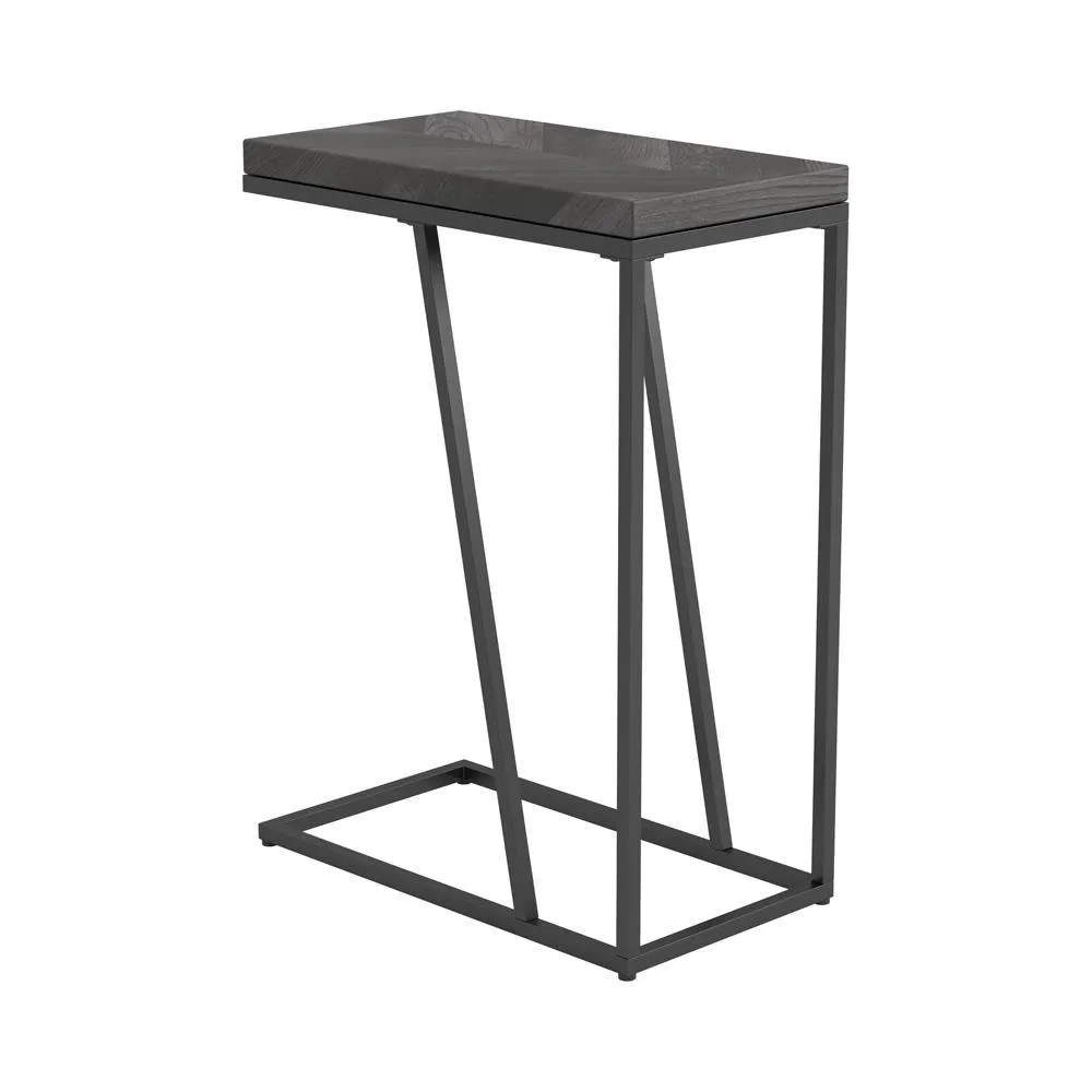 Sergio Rustic Gray Chevron Rectangular Accent Table - Image 2