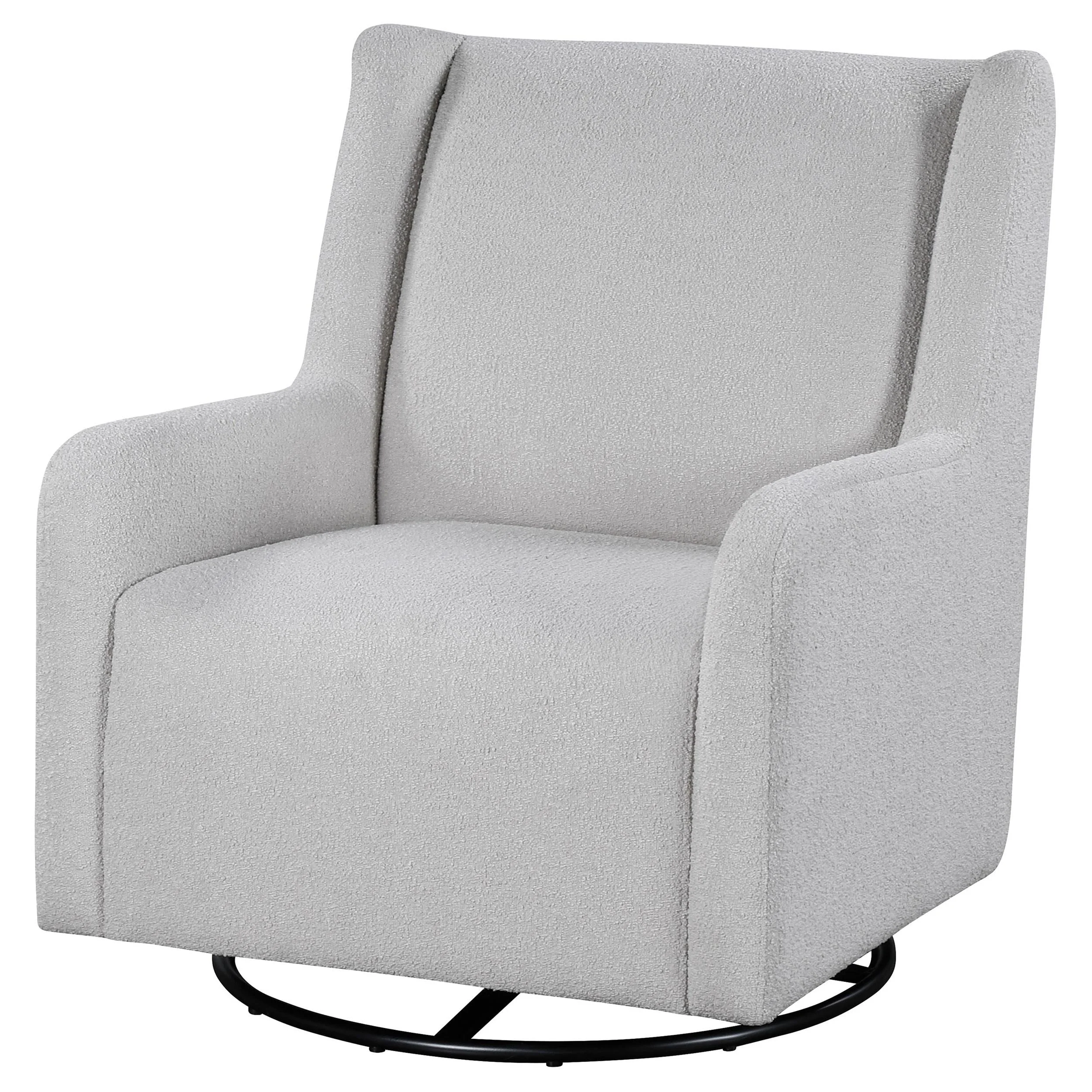 Serra Dove Boucle Swivel Glider Recliner - Image 4