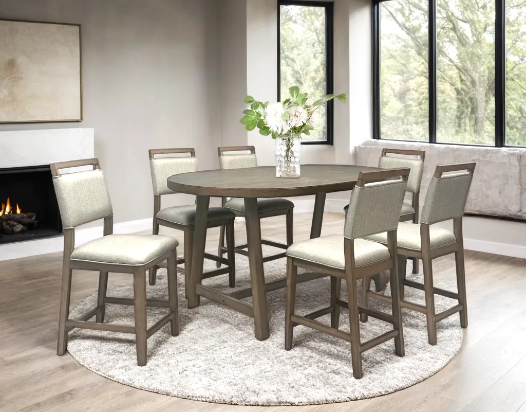 Seville 7-Piece Counter Height Dining Room Set - Image 2