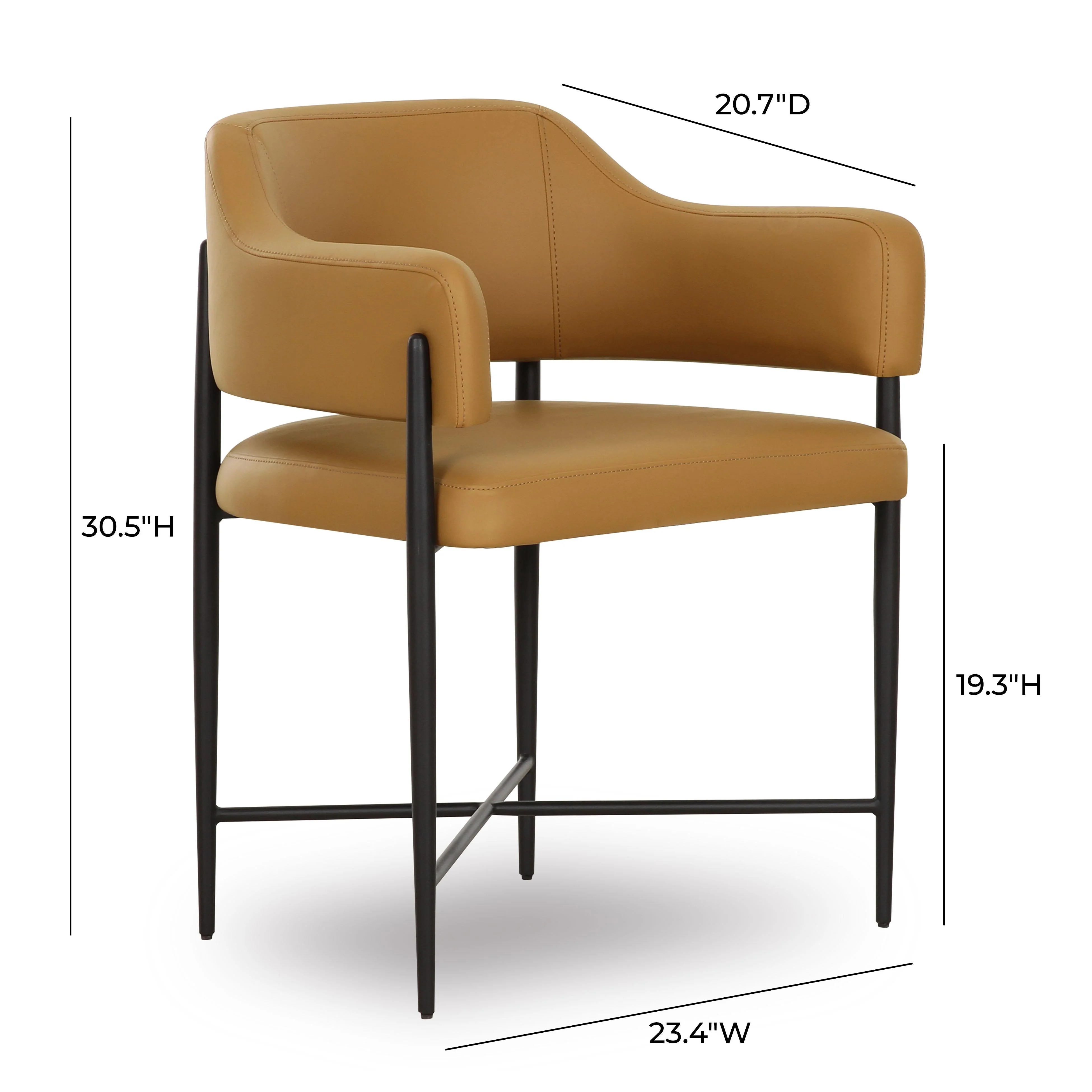 Sezanne Vegan Leather Dining Chair - Image 13