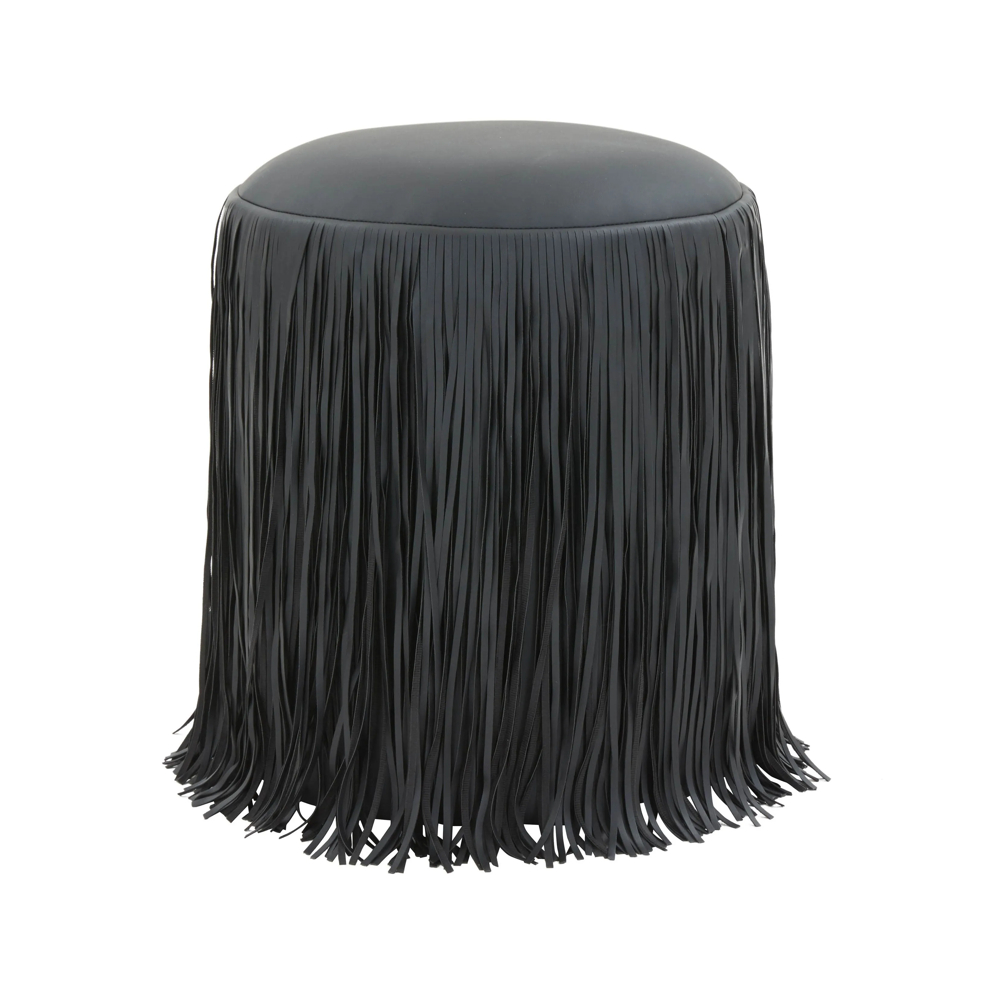 Shag Me Performance Vegan Leather Ottoman - Image 13
