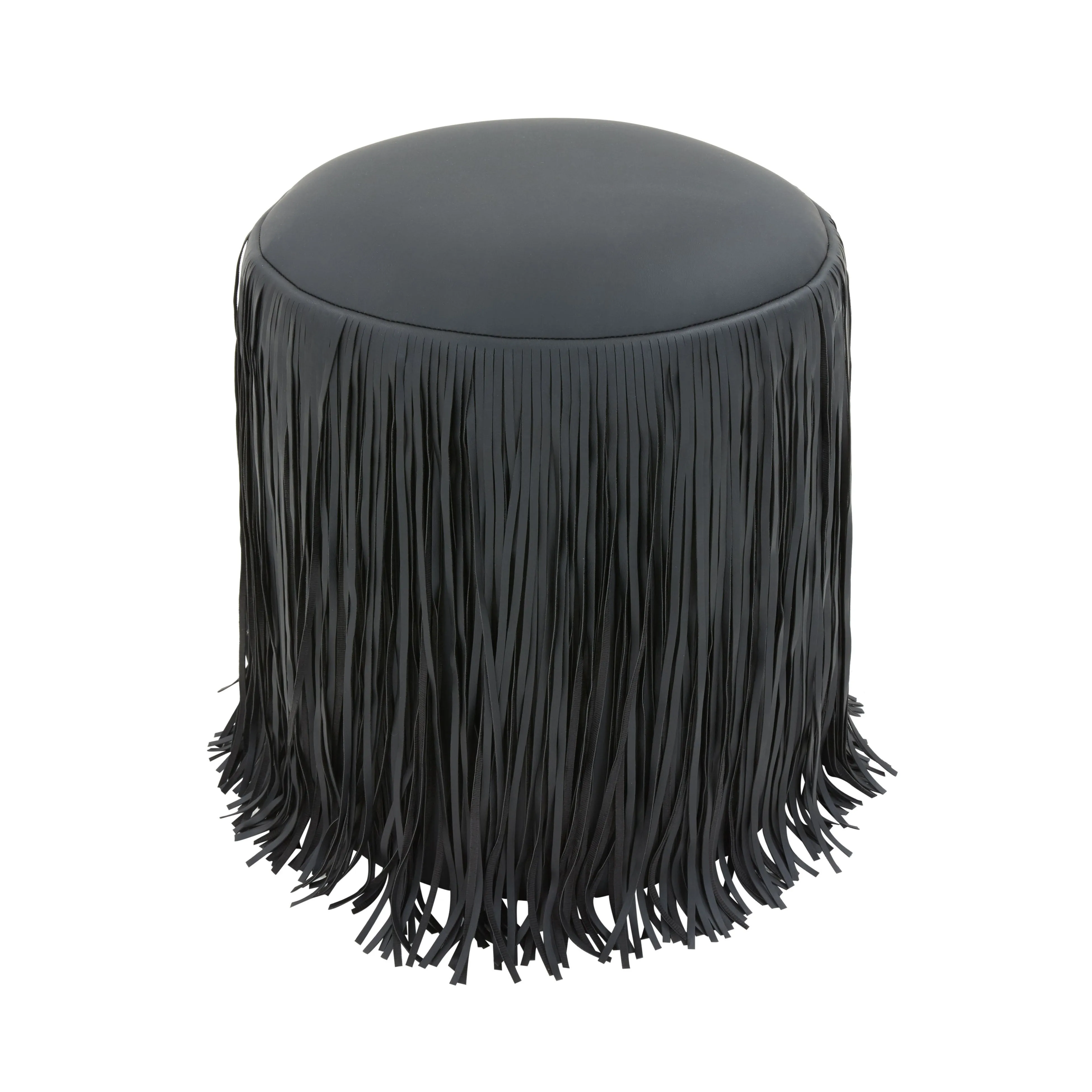 Shag Me Performance Vegan Leather Ottoman - Image 15