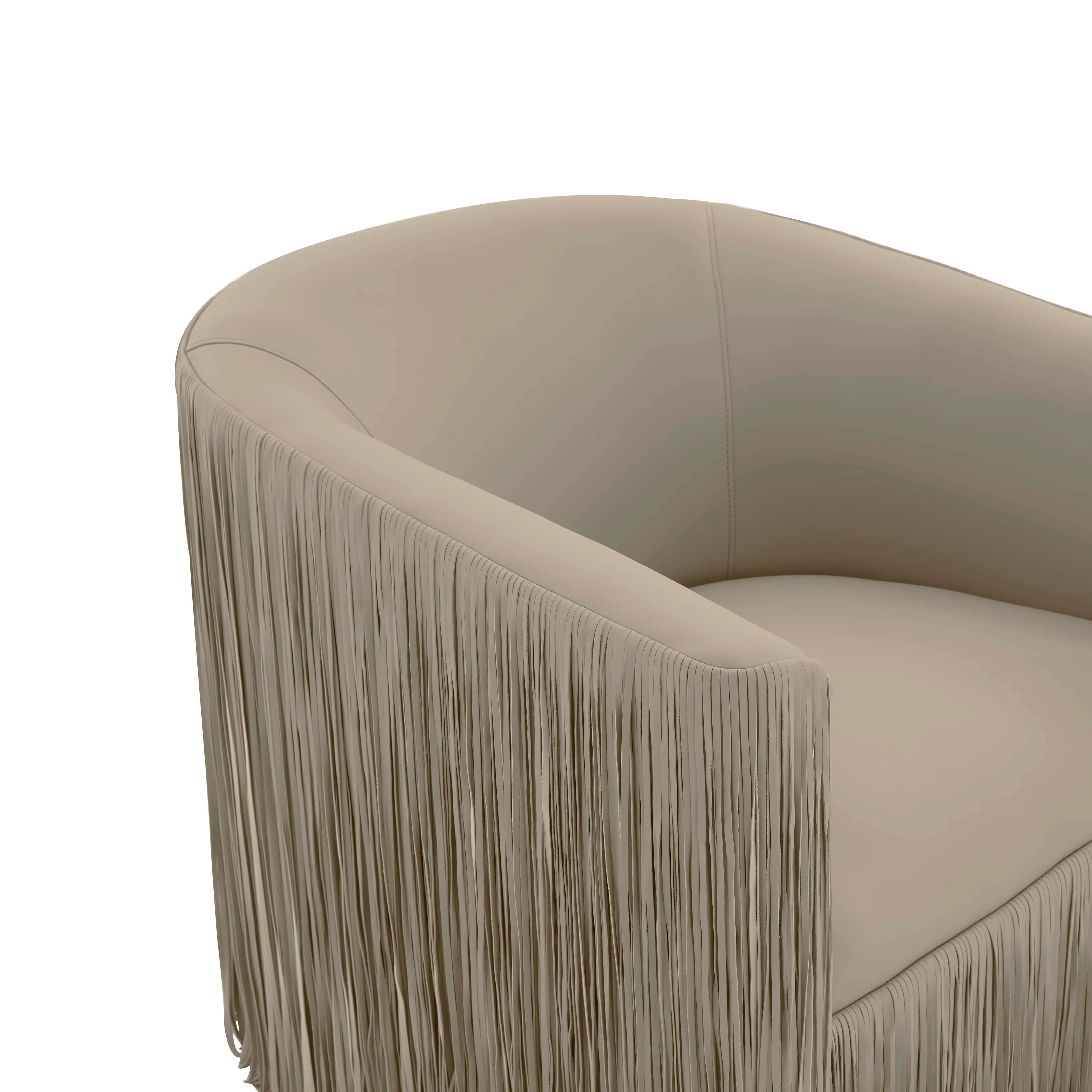 Shag Me Performance Vegan Leather Swivel Chair - Image 17