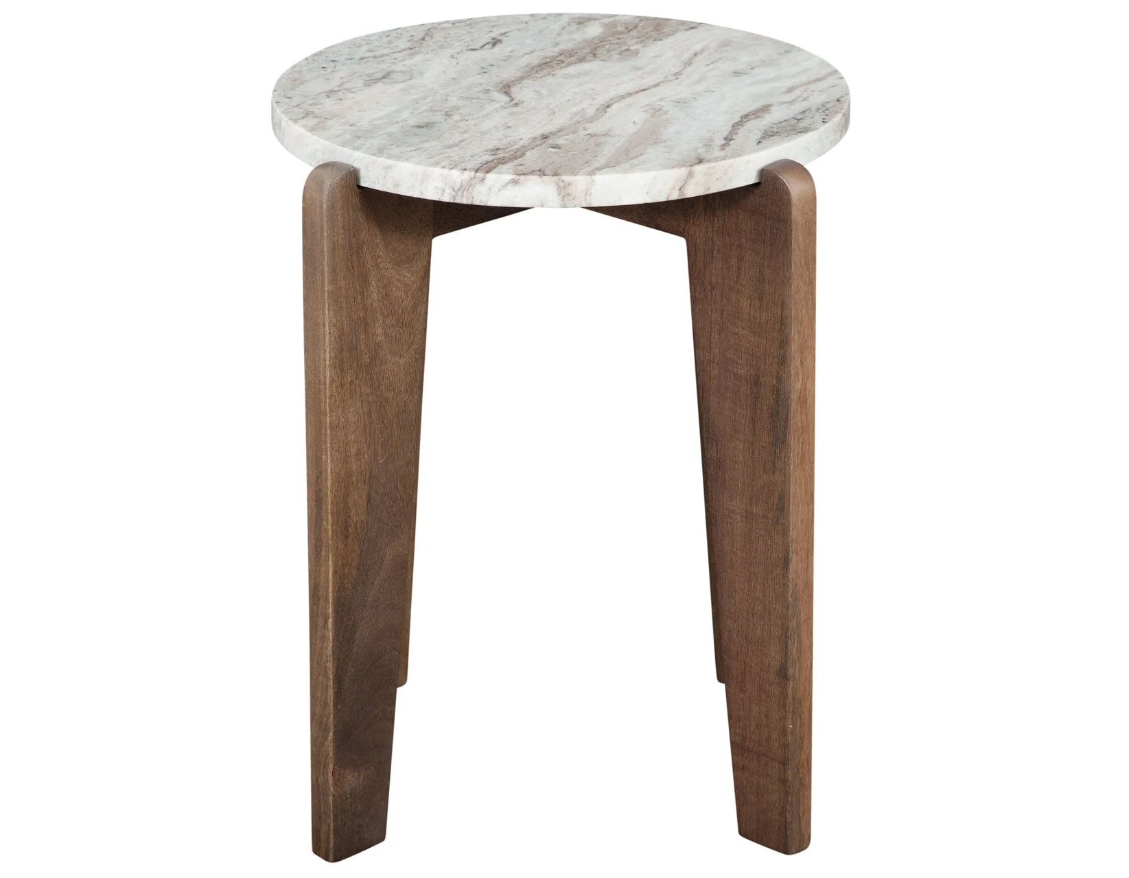 Shavon Toronto Brown 3-Piece Solid Marble Table Set - Image 7