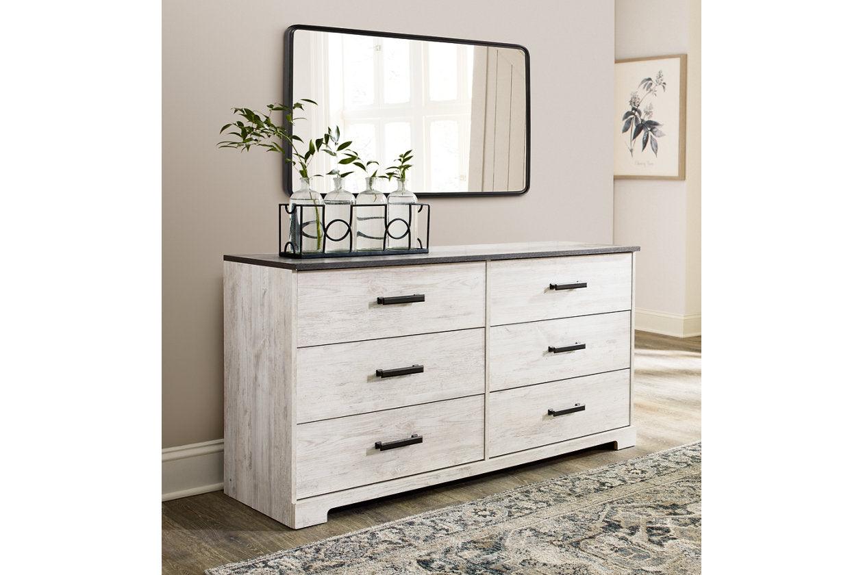 Shawburn Whitewash/Charcoal Gray Dresser - Image 6