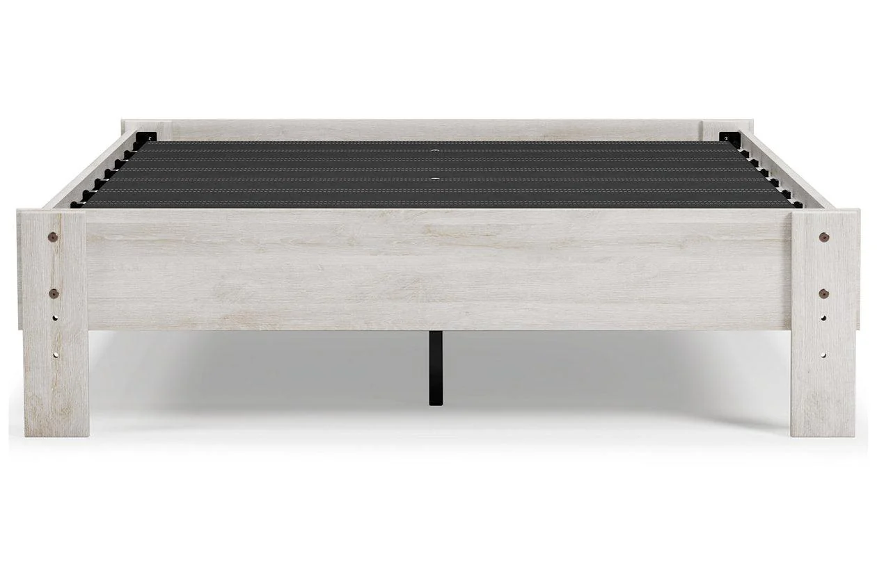 Shawburn Whitewash Full Platform Bed - Image 12