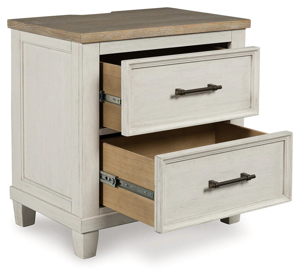 Shaybrock Antique White/Brown Nightstand - Image 2