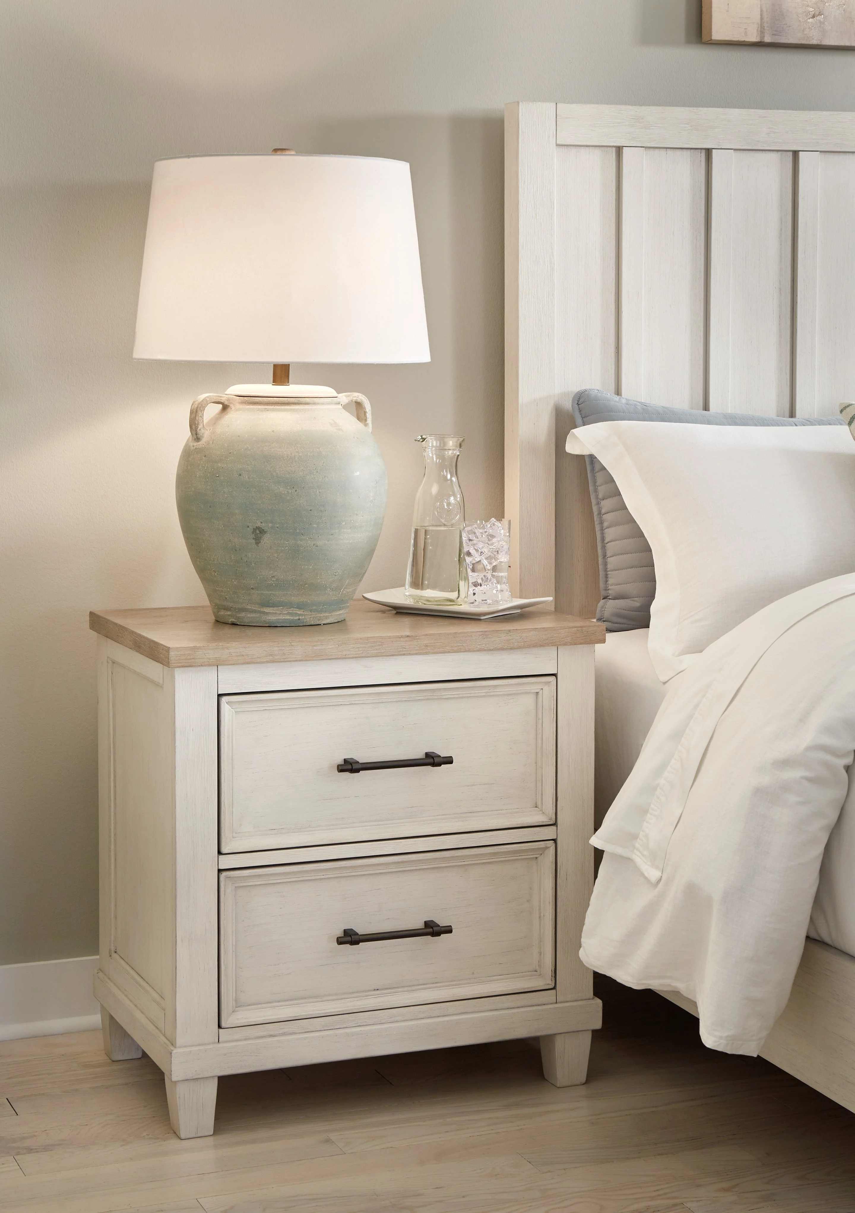 Shaybrock Antique White/Brown Panel Bedroom Set - Image 17