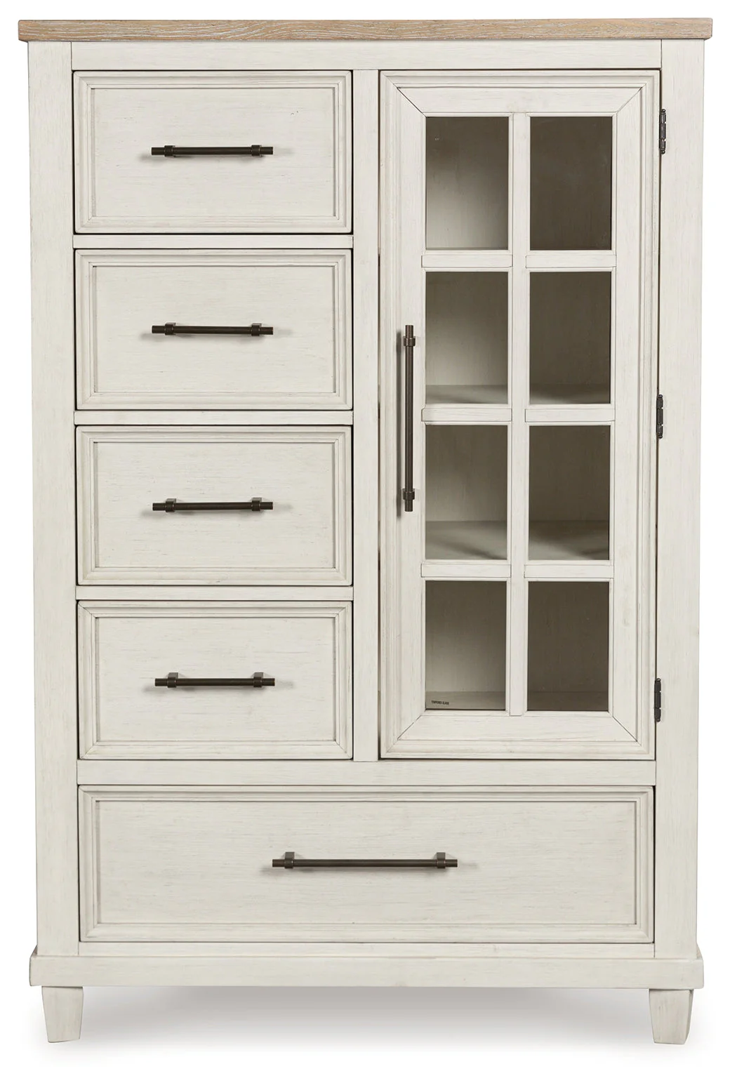 Shaybrock Antique White/Brown Panel Bedroom Set - Image 22