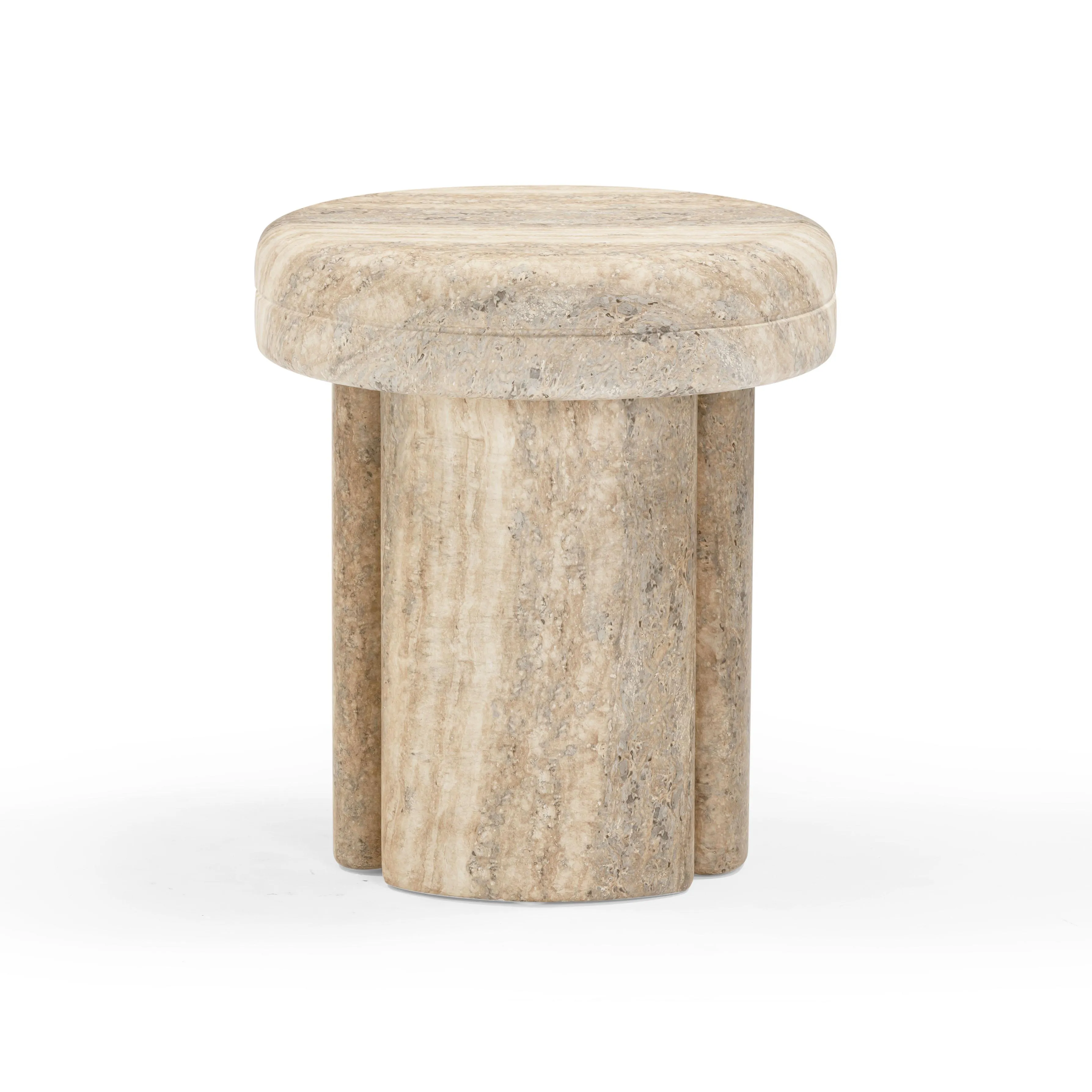 Sheila Textured Concrete Indoor / Outdoor Side Table - Image 4