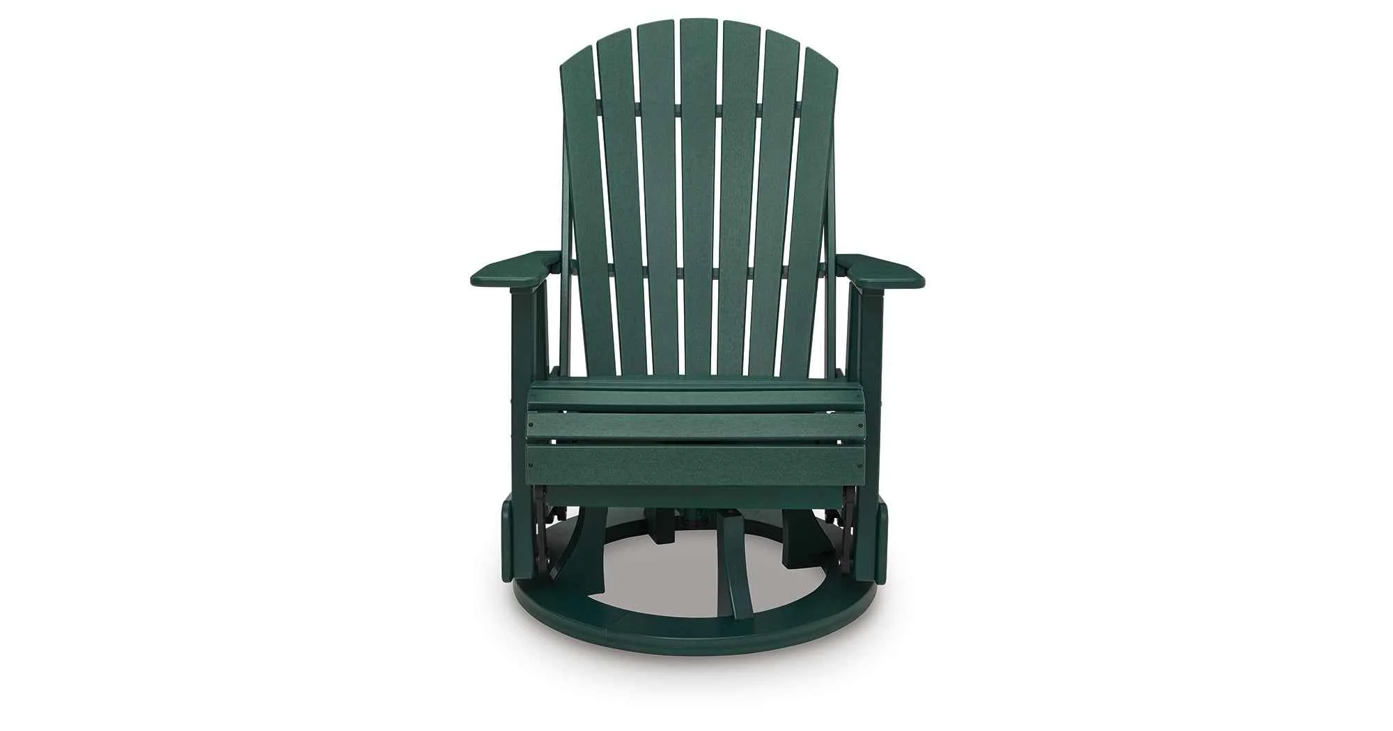 Shell Beach Green Outdoor Swivel Glider Chair - Image 10