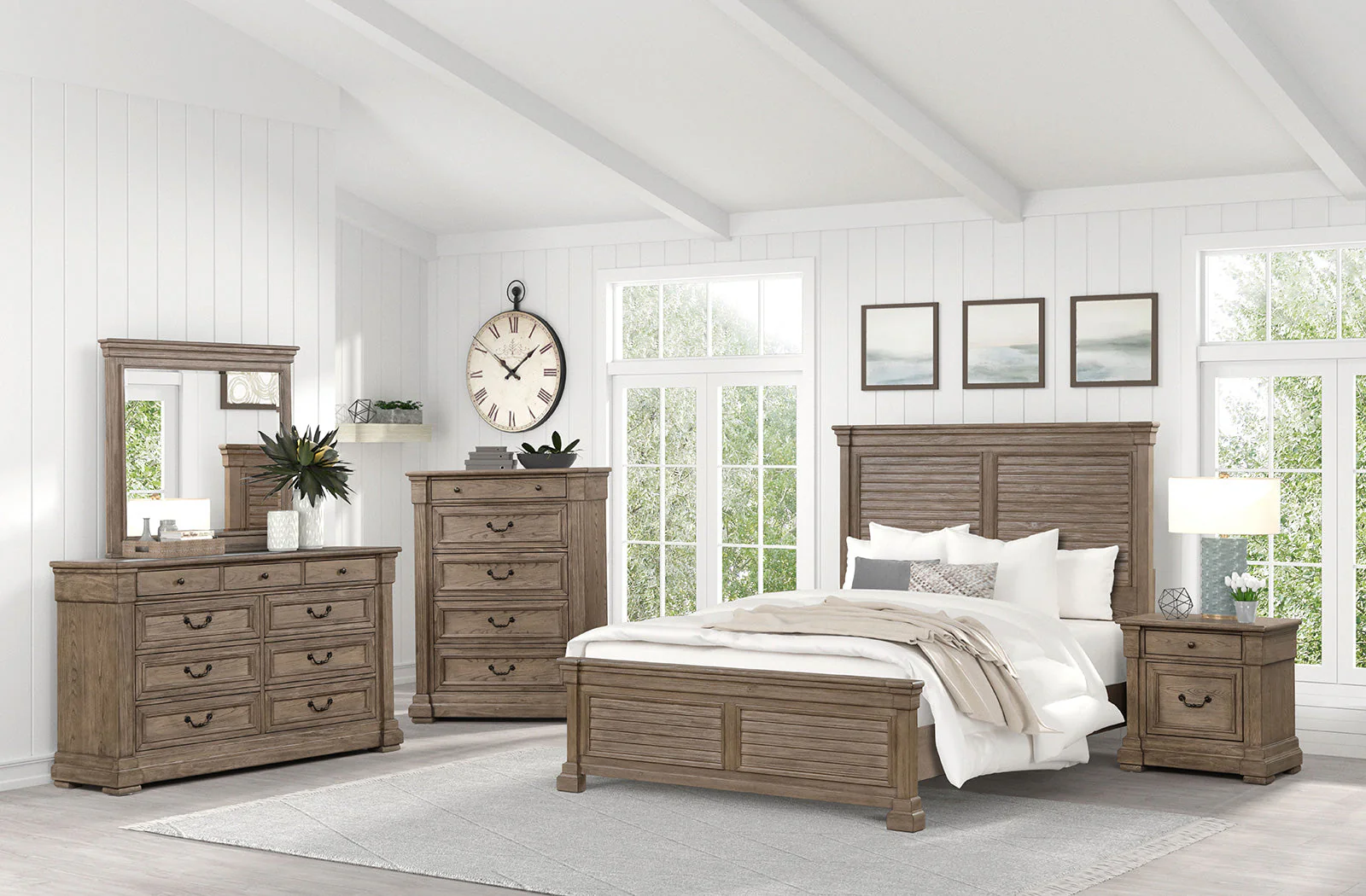 Sheringham Weathered Gray Queen Bed - Image 2