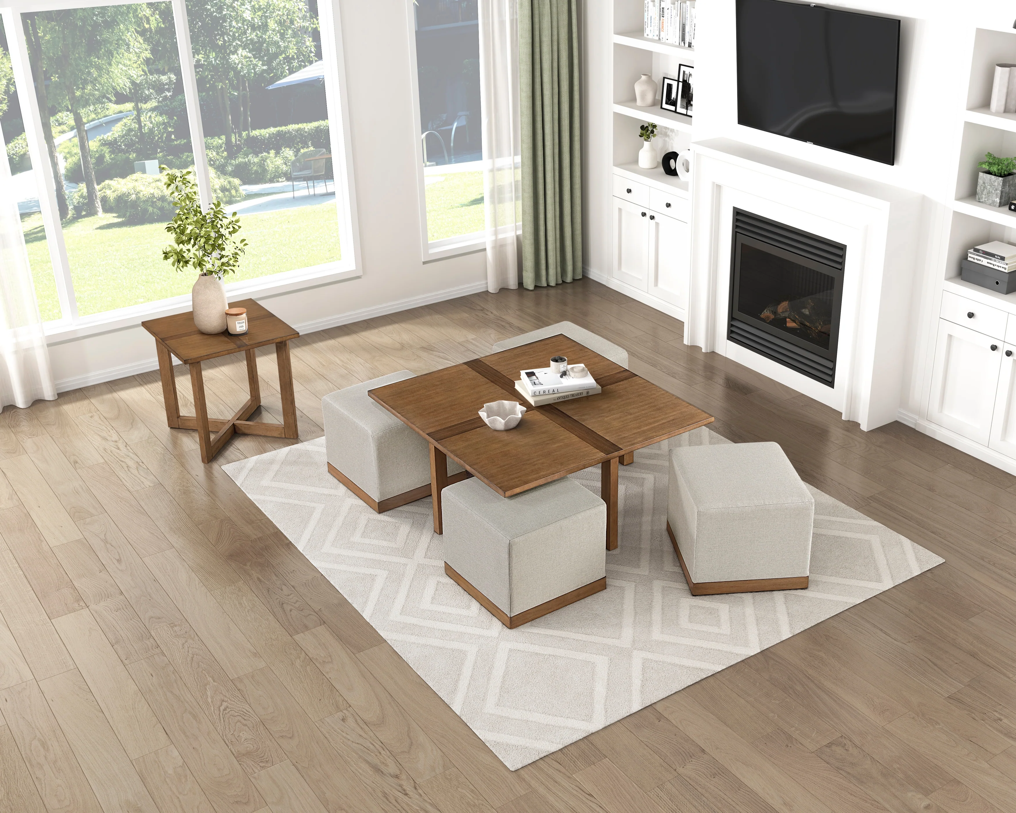 Sienna Light Gray End Table - Image 6