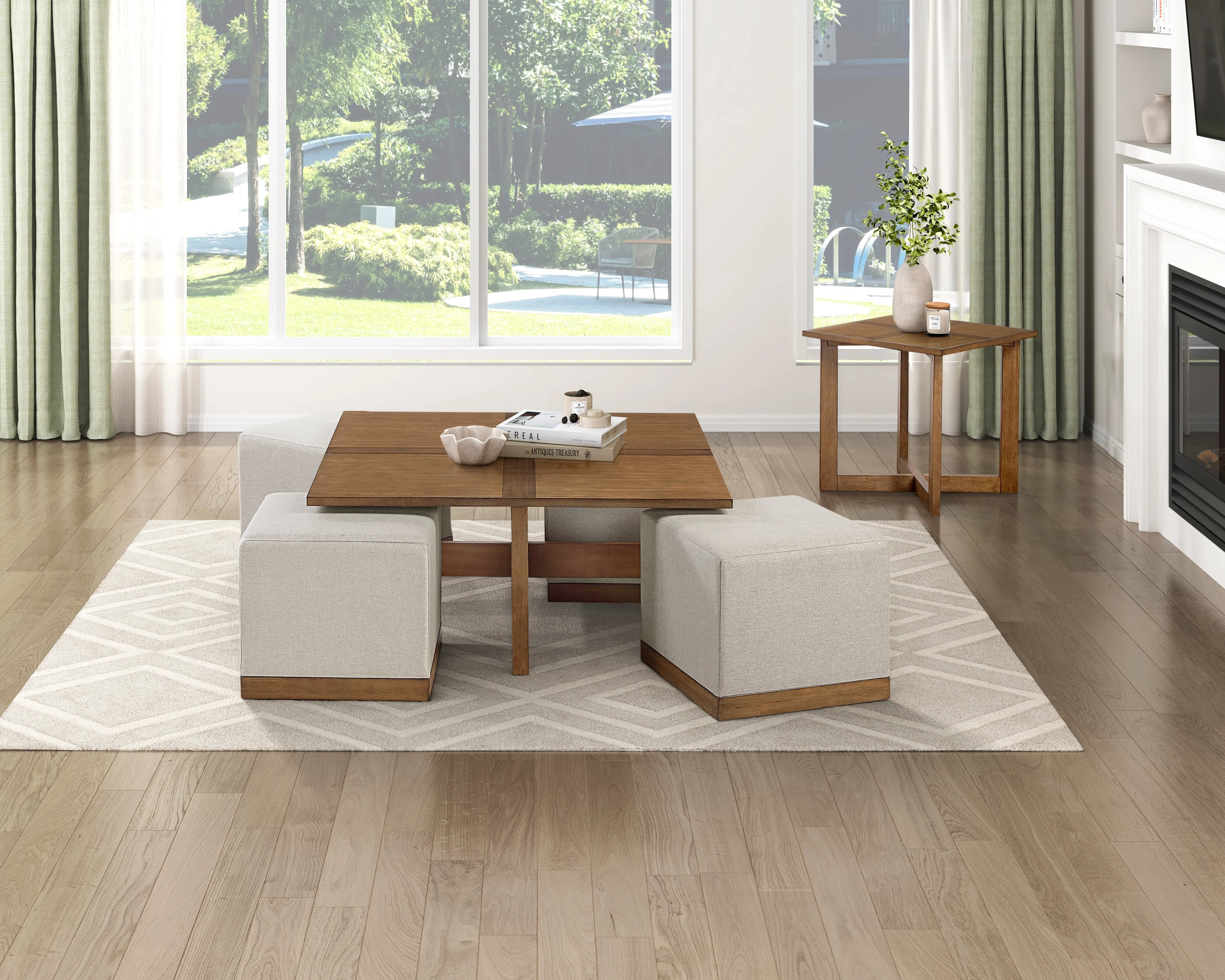 Sienna Light Gray End Table - Image 8
