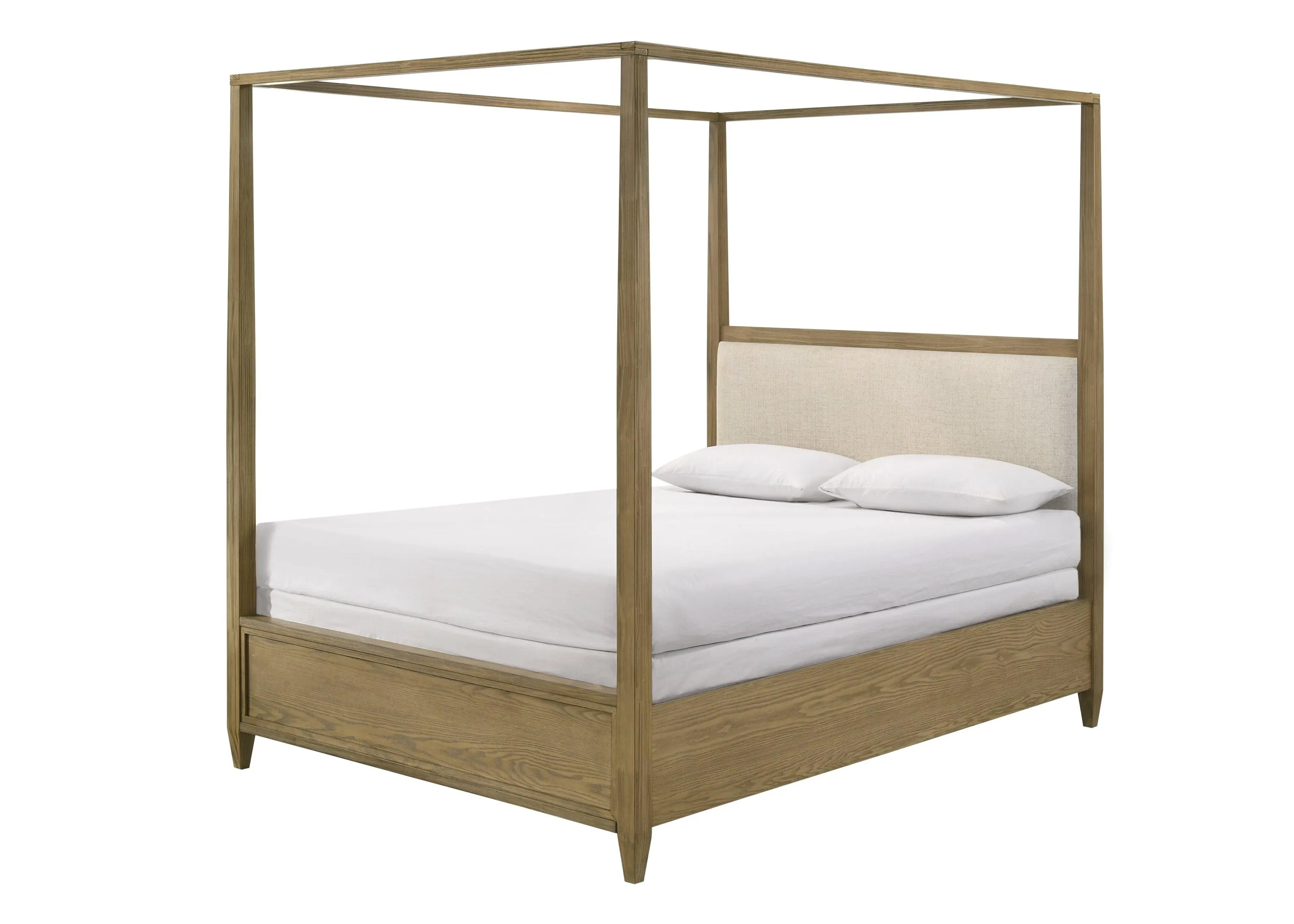Sienna Rustic Natural King Canopy Platform Bed - Image 3