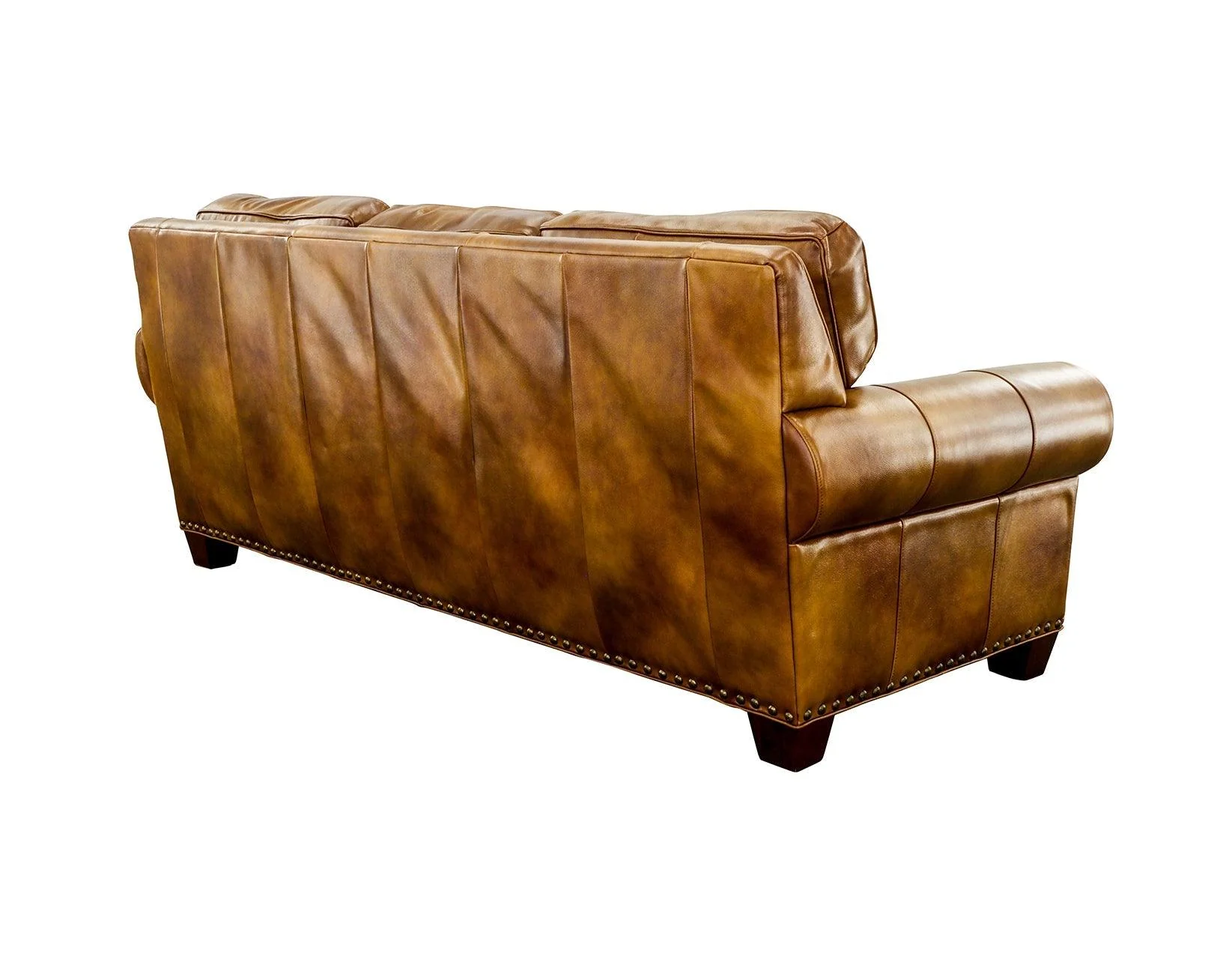 Silverado Camel Top-Grain Leather Sofa - Image 5