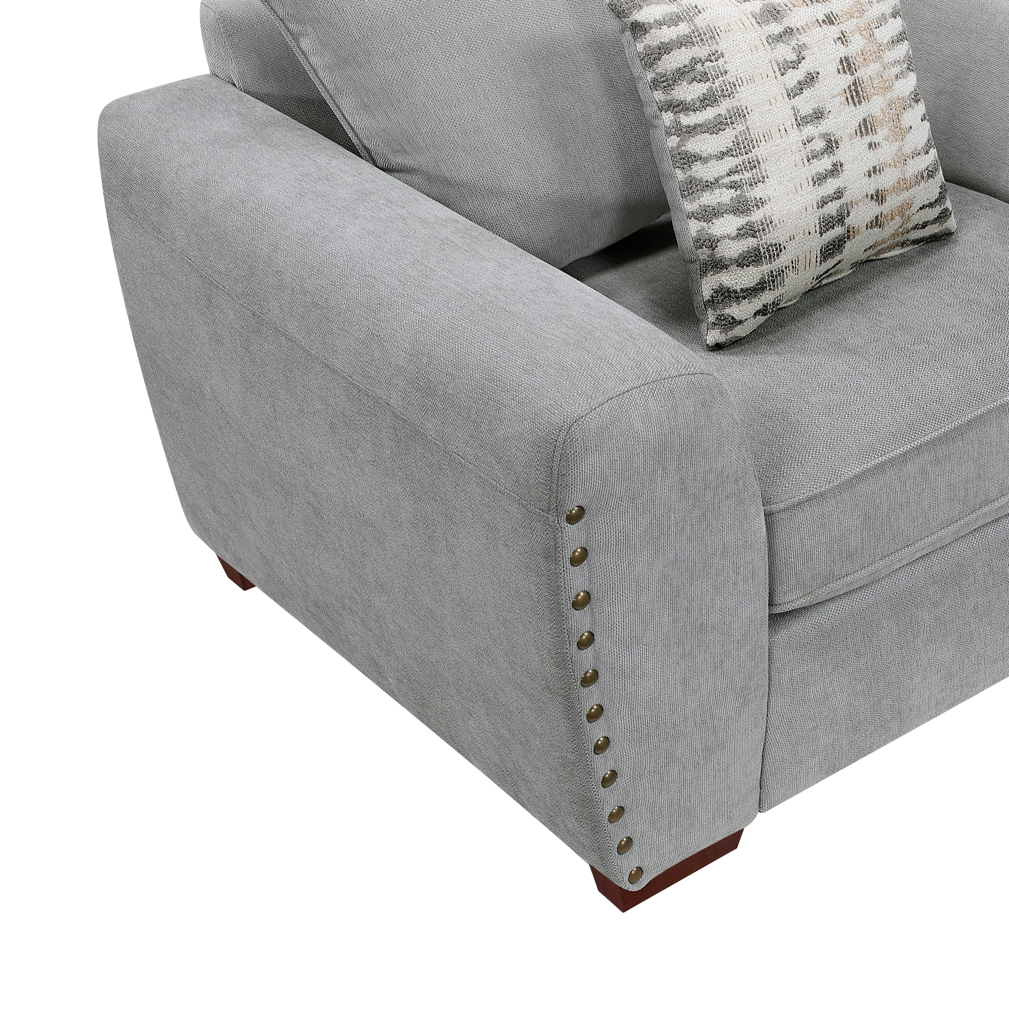 Silverthorne Gray Loveseat - Image 7