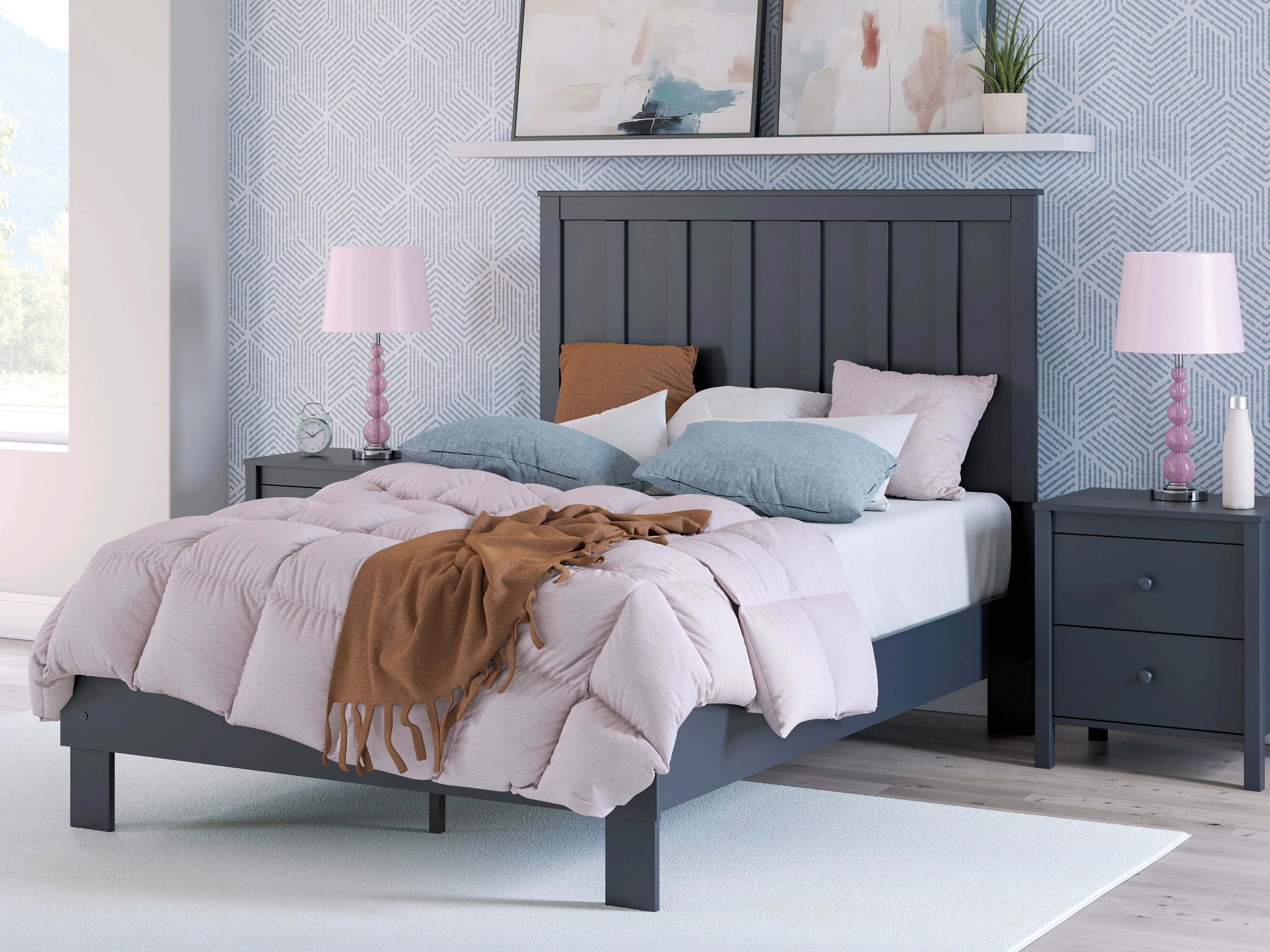 Simmenfort Navy Blue Youth Platform Bedroom Set - Image 12