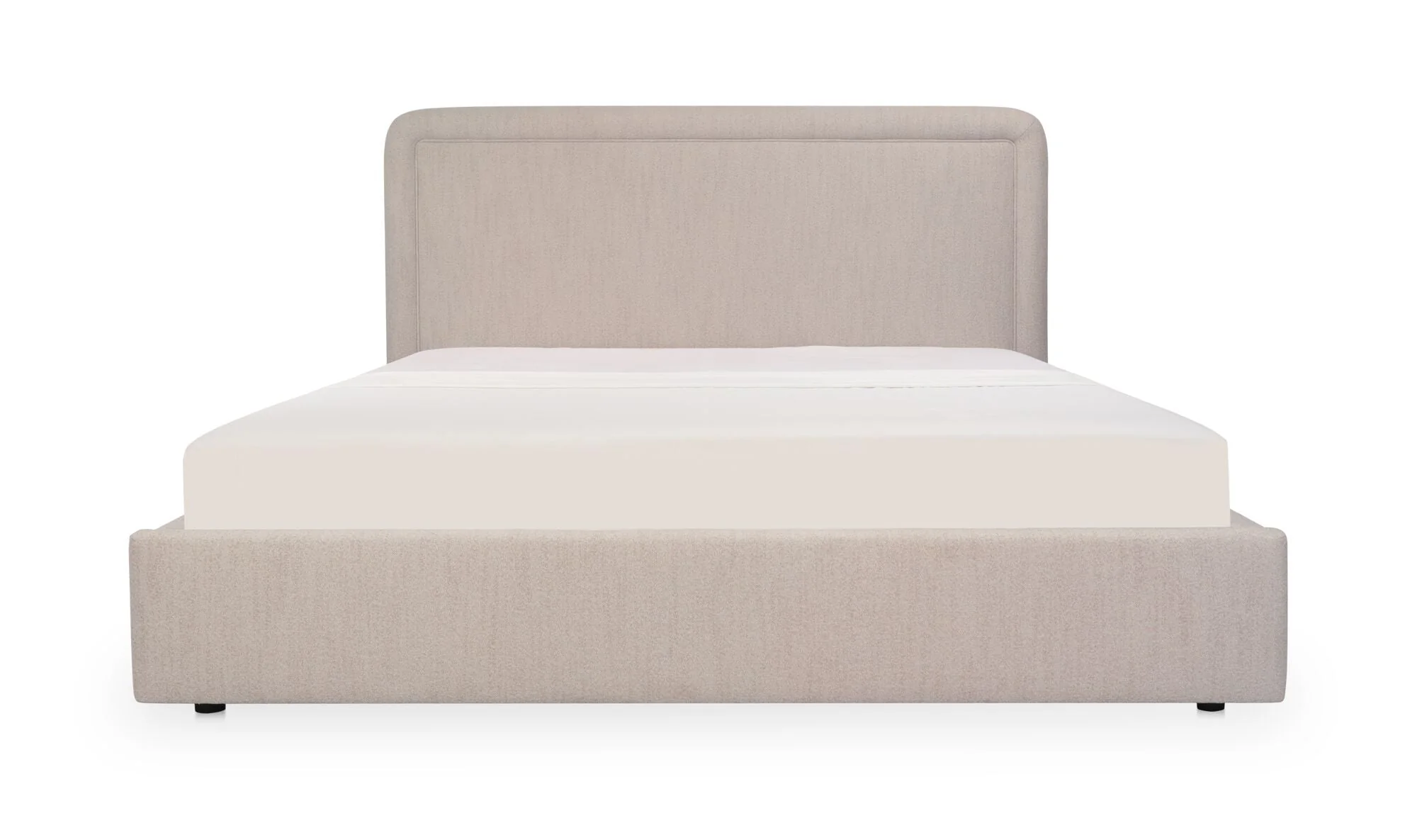 Simon Queen Storage Bed Flecked Beige