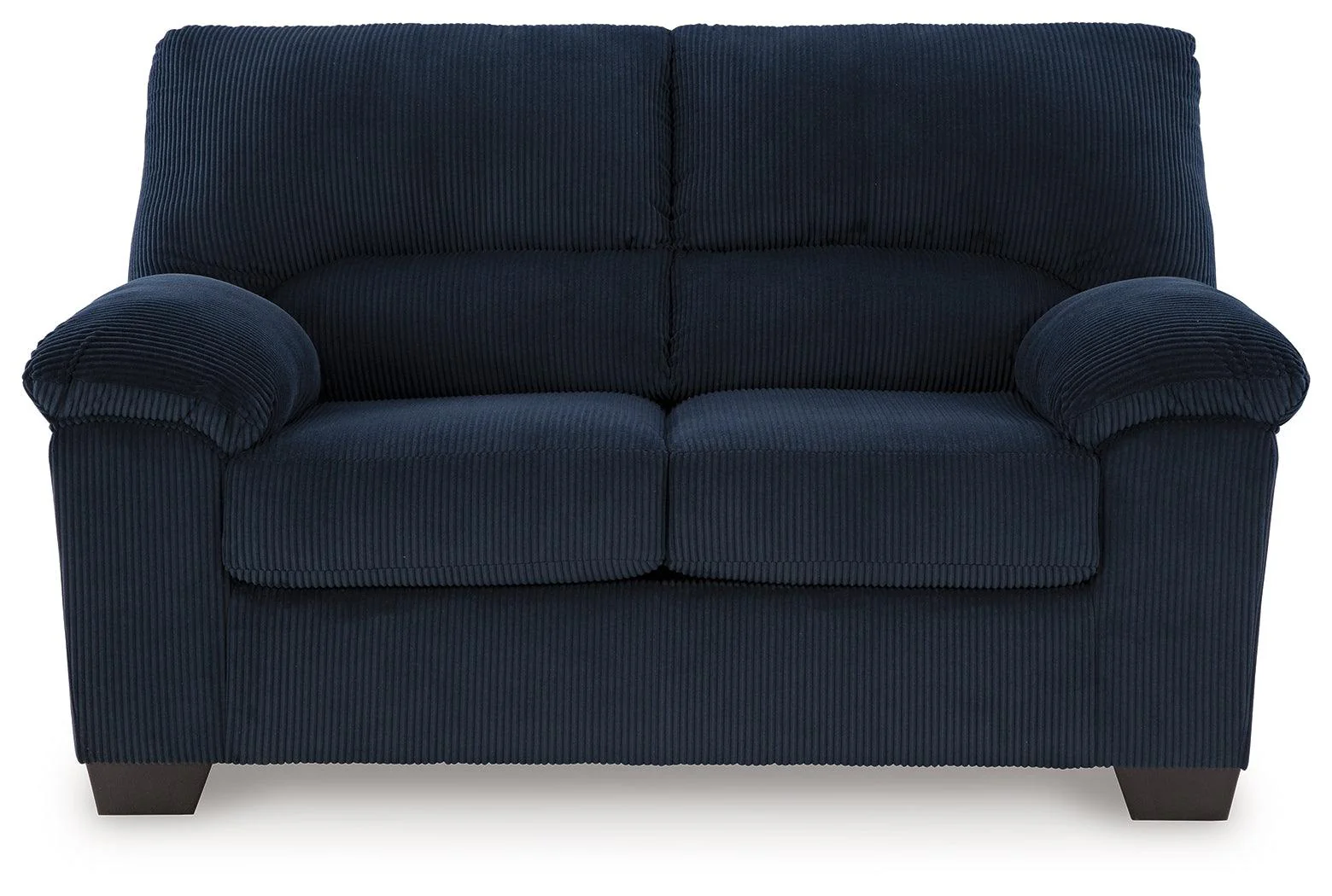 SimpleJoy Navy Loveseat - Image 6