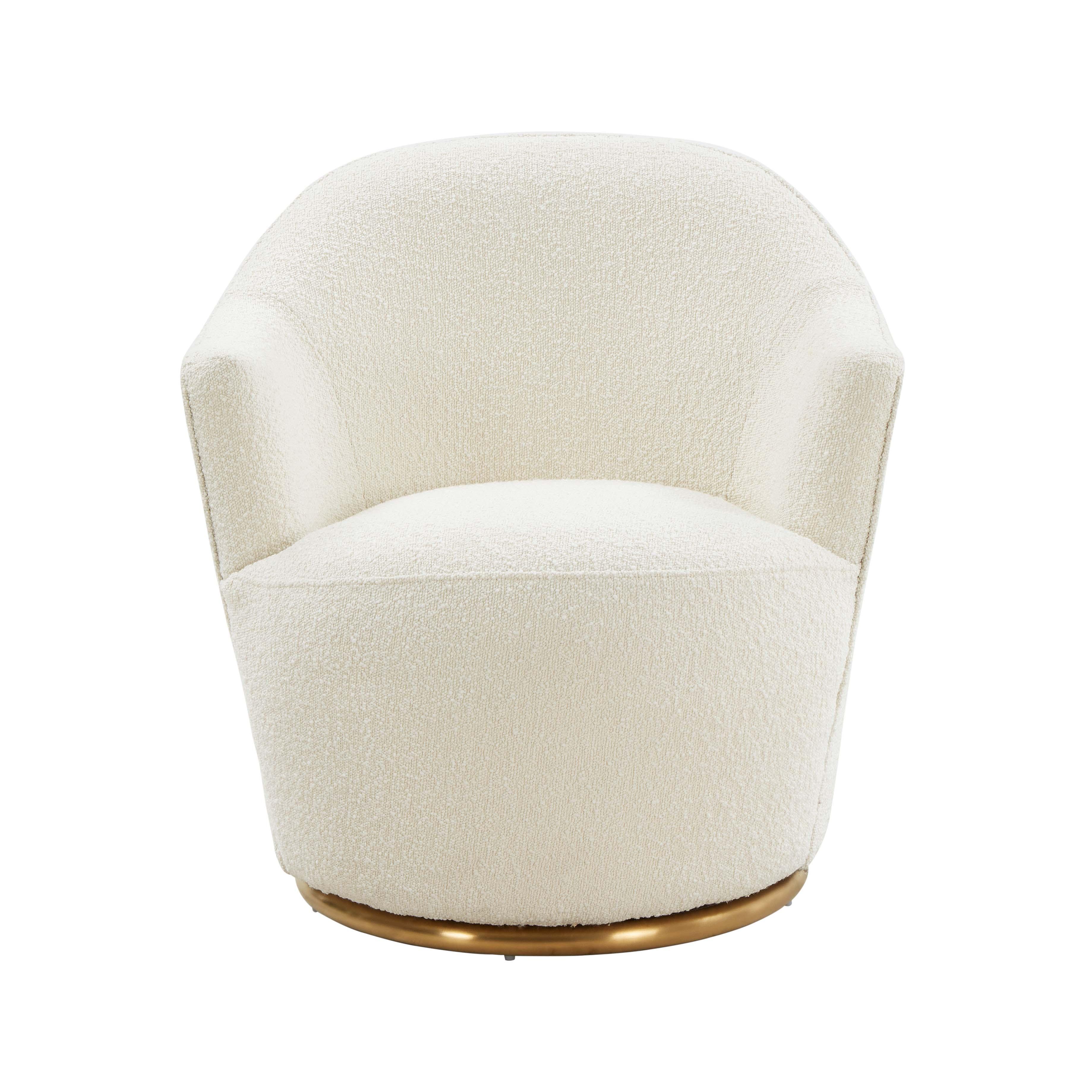 Skyla Performance Boucle Swivel Accent Chair - Image 3