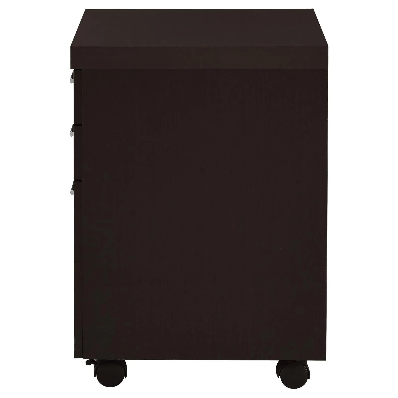 Skylar Cappuccino 3-Drawer Mobile File Cabinet - Image 5